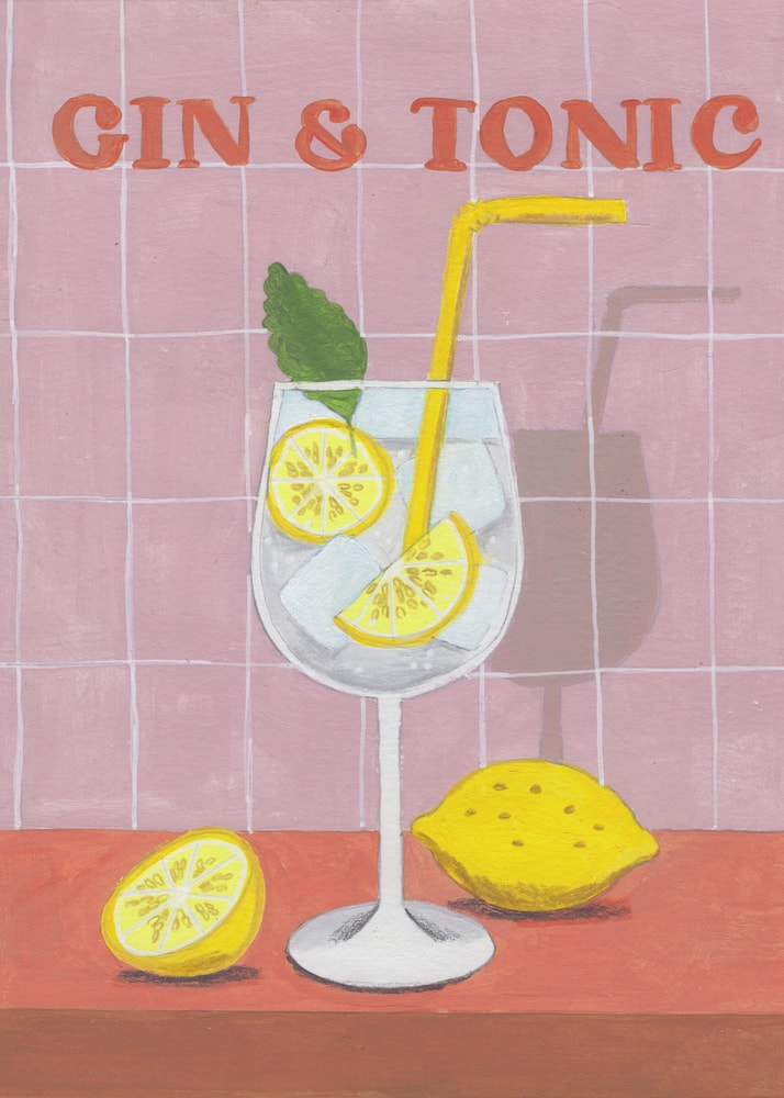 Gin and Tonic Cocktail