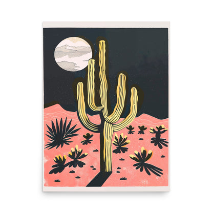 Desert night poster