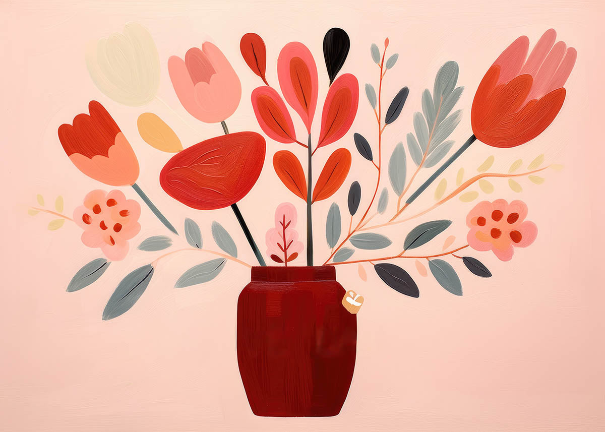 flowers pastel poster