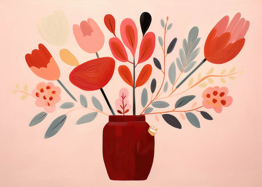 flowers pastel poster
