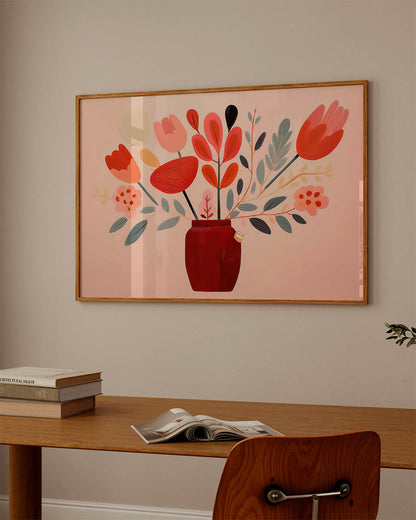 flowers pastel poster