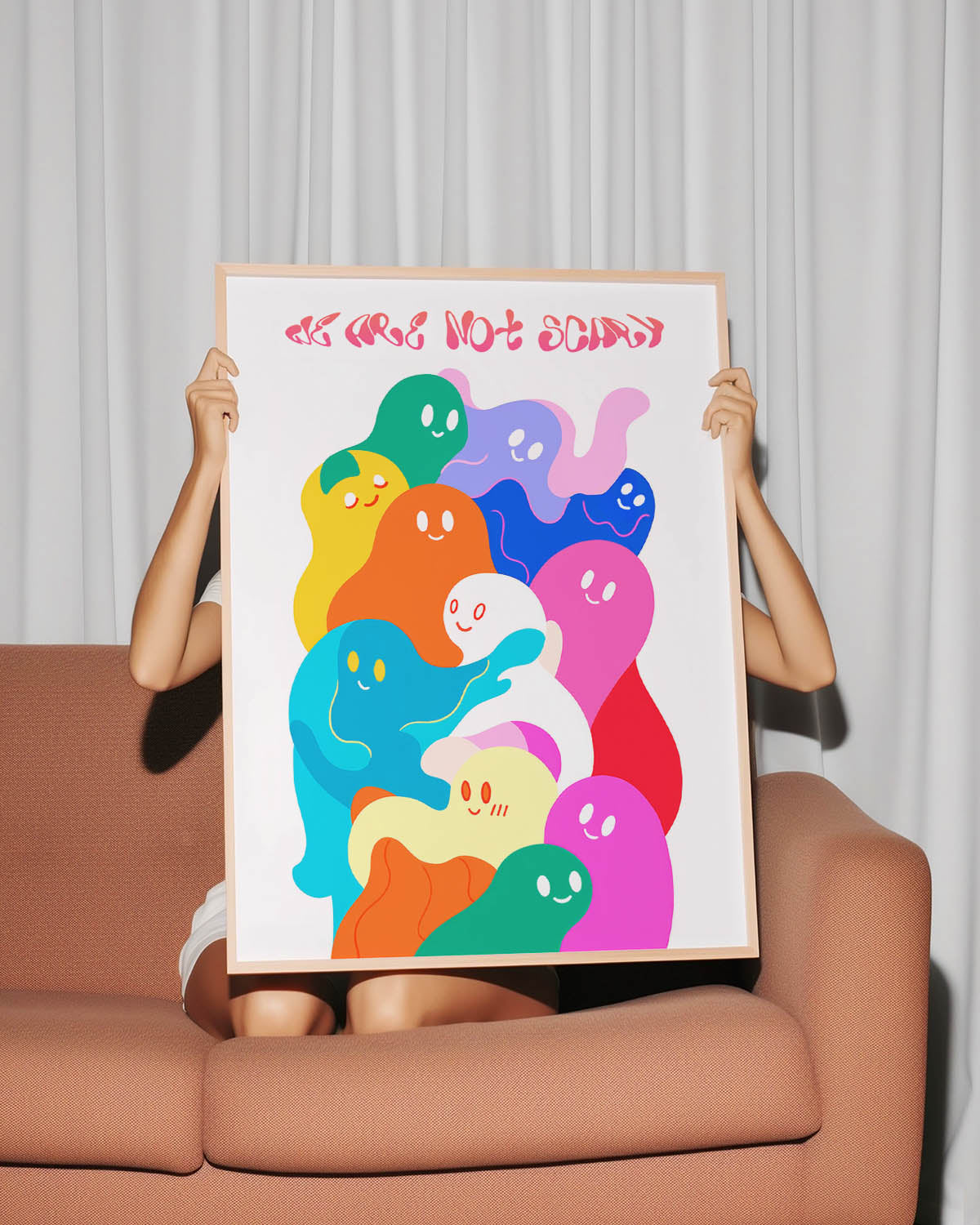 We Not Scary We Are Not Scary Ghosts Poster - Poster Wall
