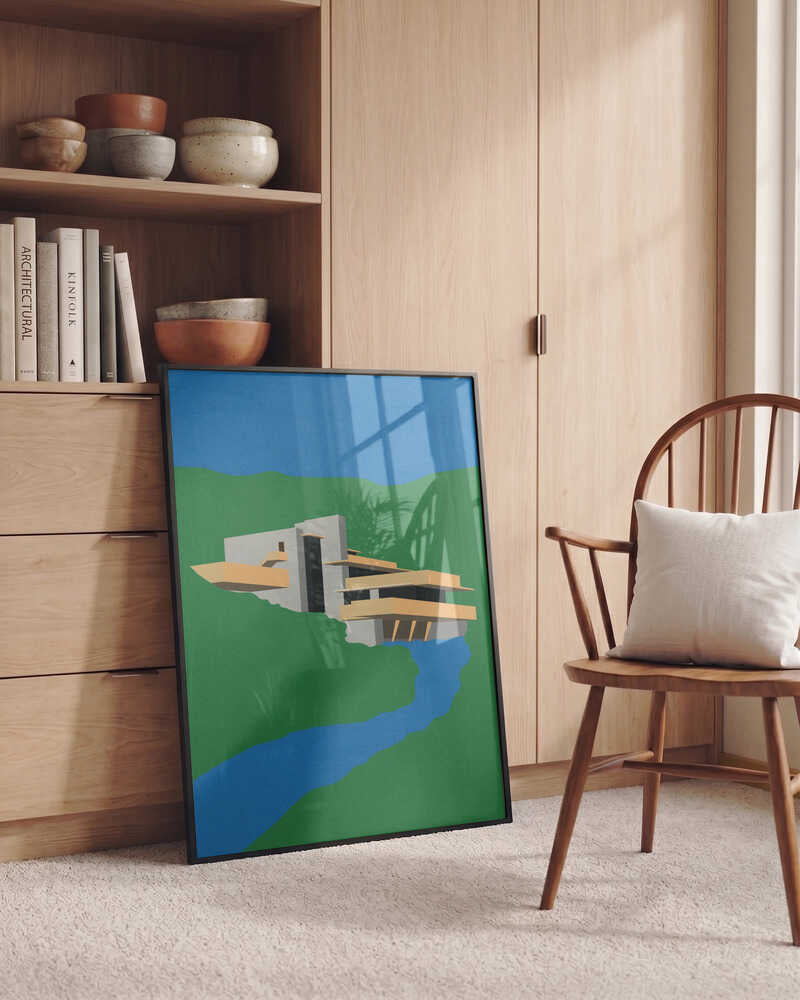 Frank Loyd Wright Falling Water Poster
