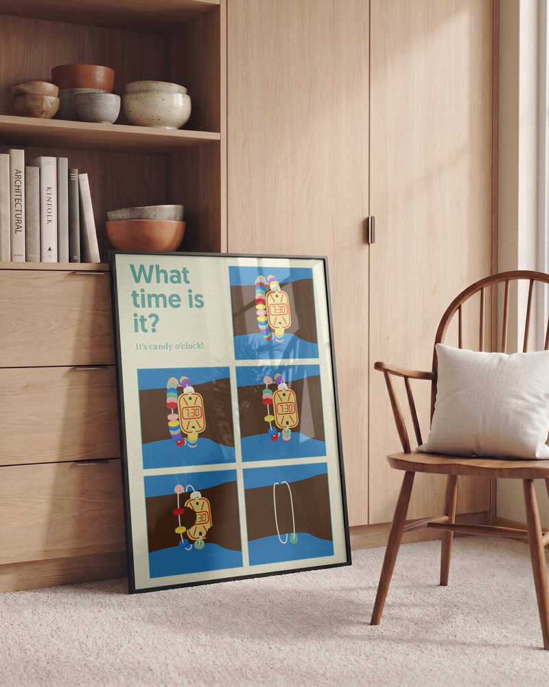 Poster Candy Clock