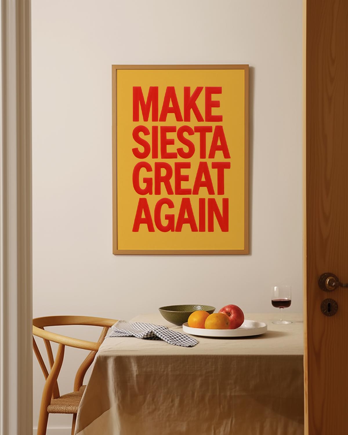 Make siesta great again poster