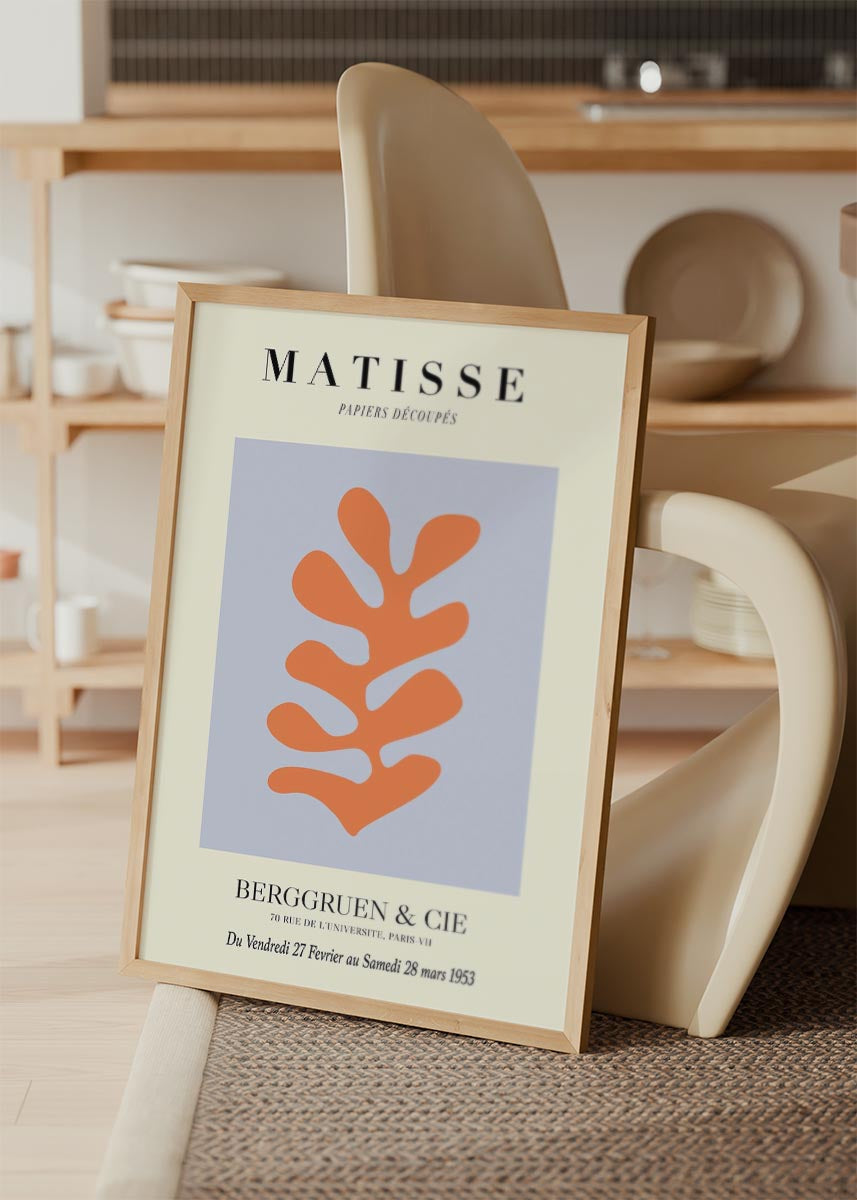 Matisse Papiers Découpés orange poster