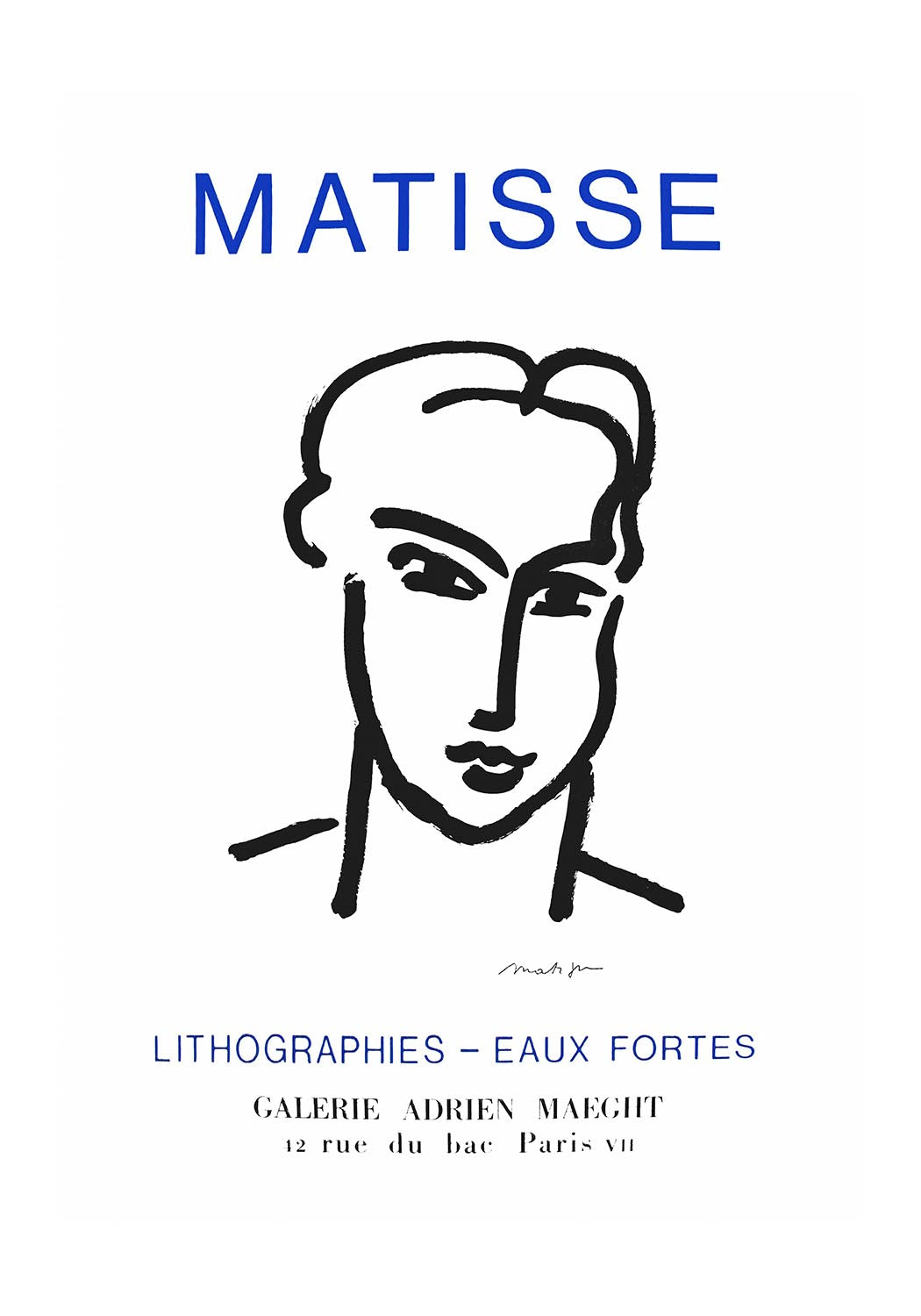 Henri Matisse - lithographies poster