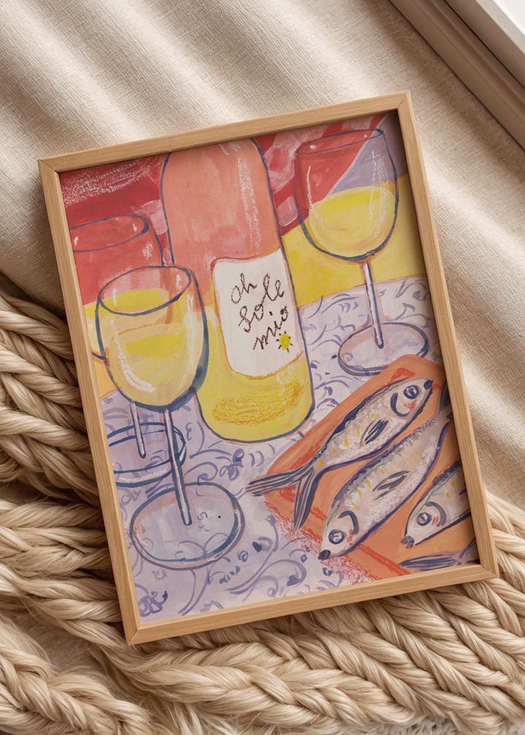 Mediterranean Summer Meal Poster