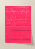 American dance festival poster