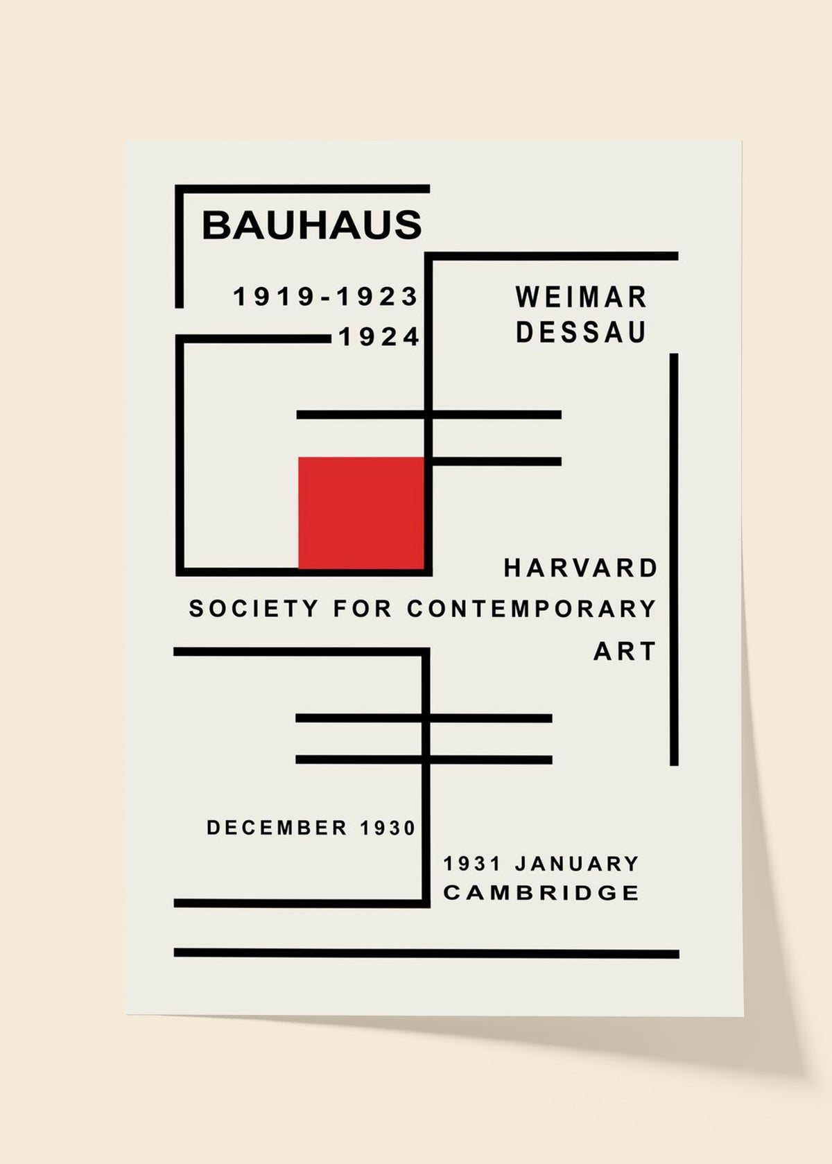 Bauhaus harvard poster