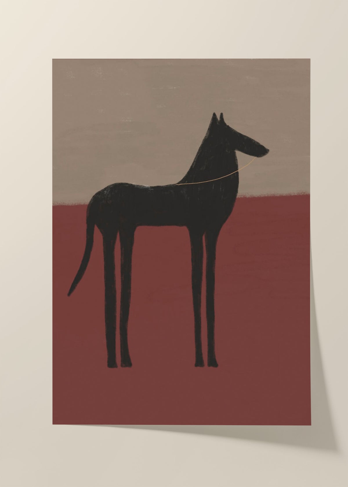 Abstract Black Horse