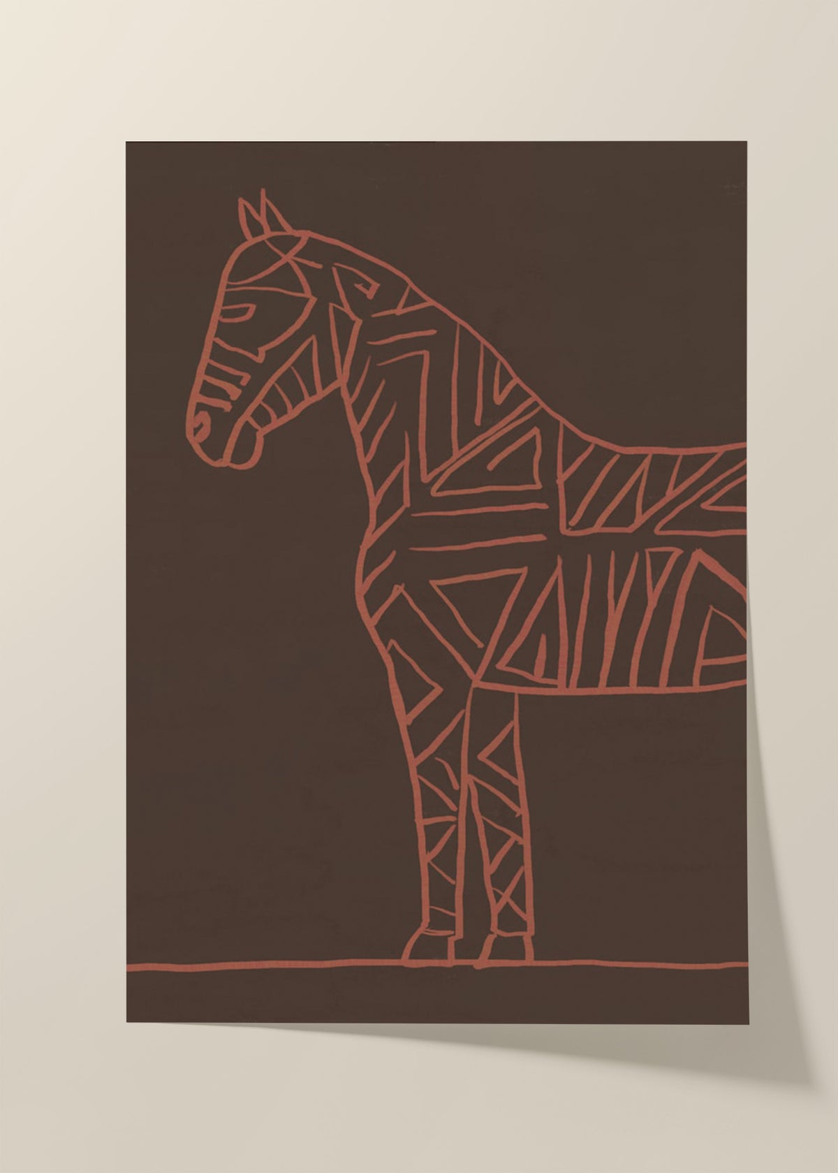 Horse line art