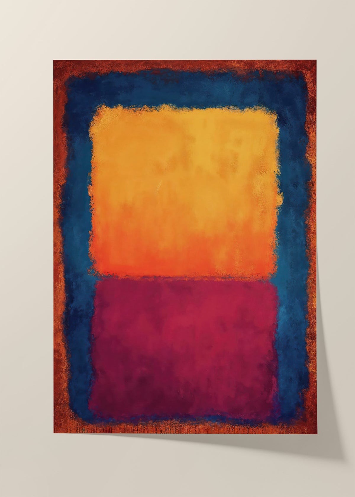 Abstract red 2 poster