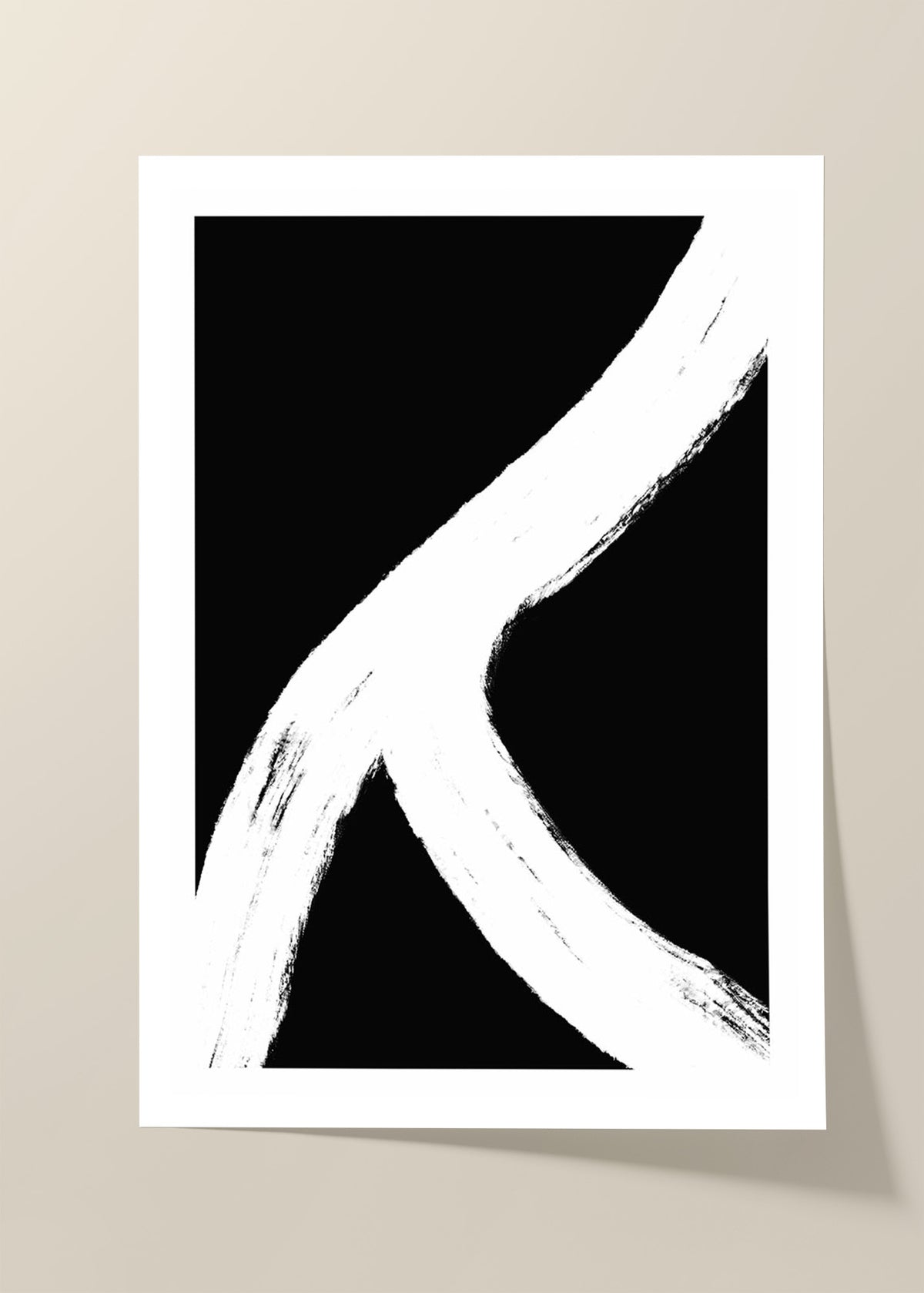 Abstract black and white n4 poster