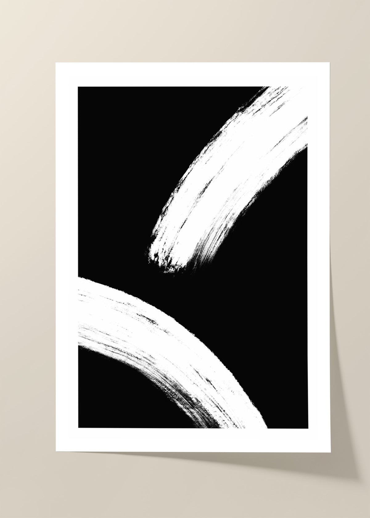 Abstract black and white n5 poster