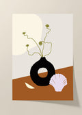 Abstract flowers poster