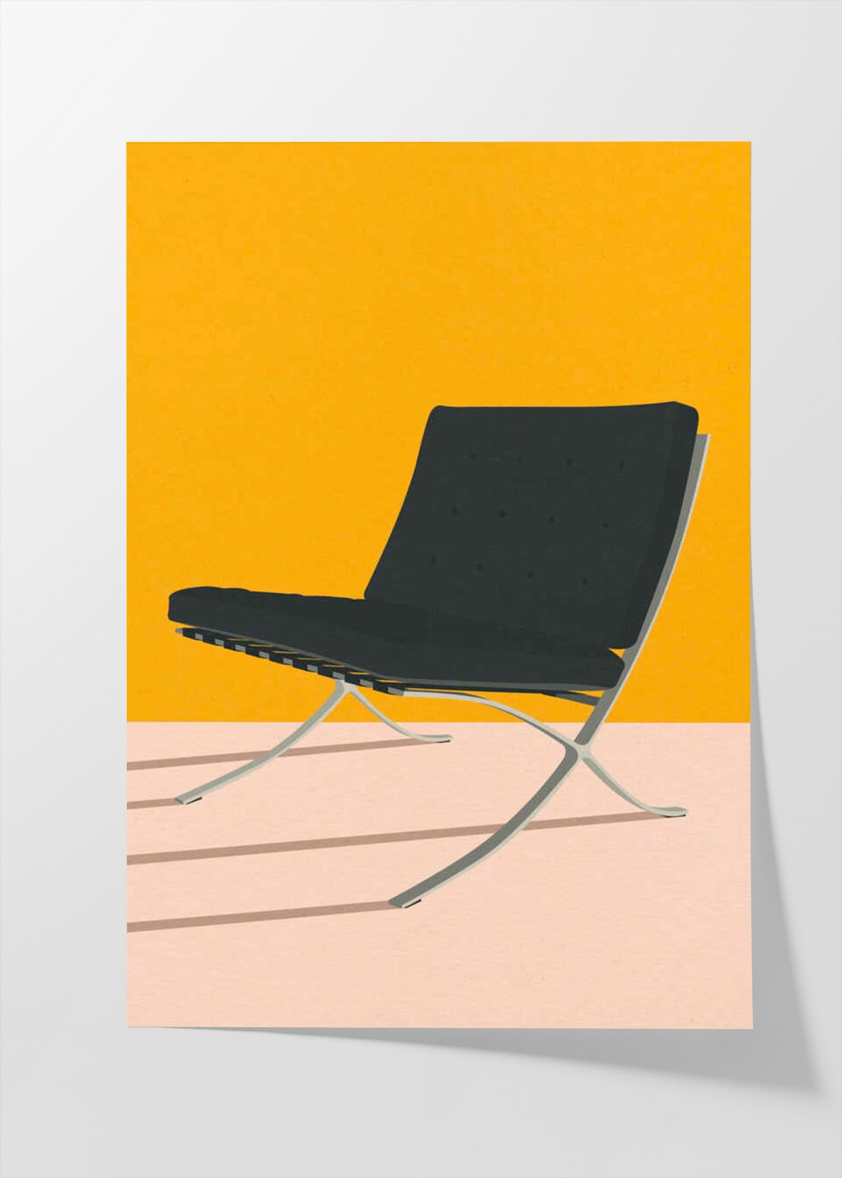 Barcelona Chair By Mies Van Der Rohe poster