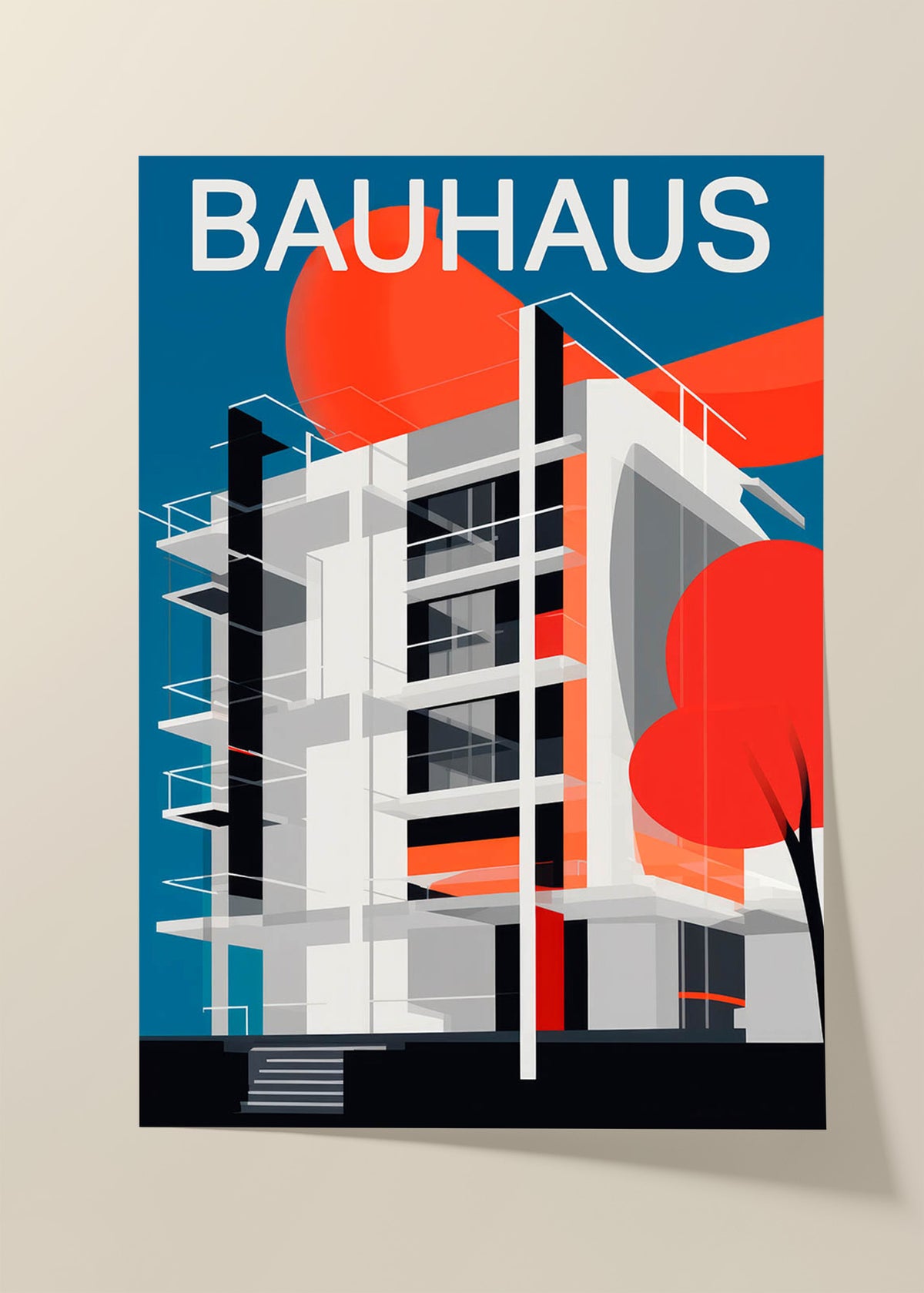 Bauhaus architecture poster 3