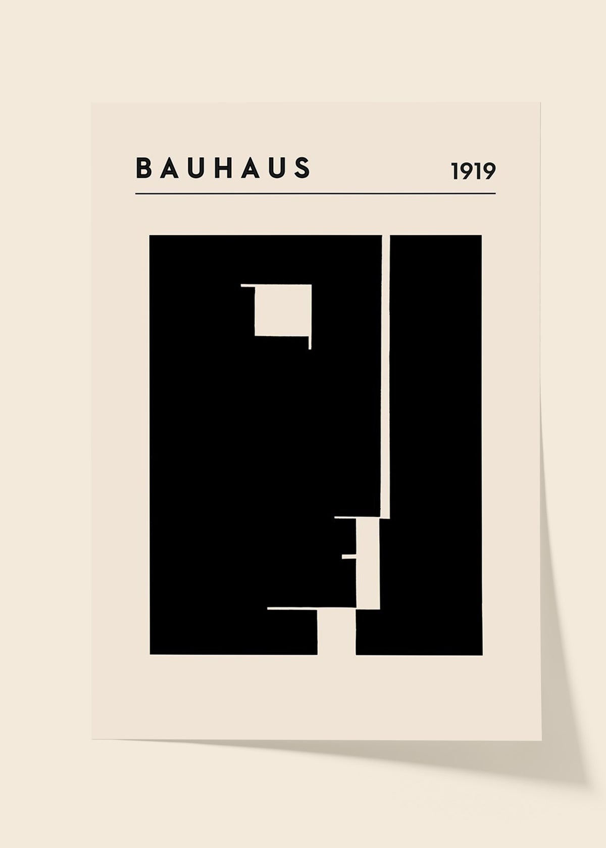 Bauhaus 1919 logo poster