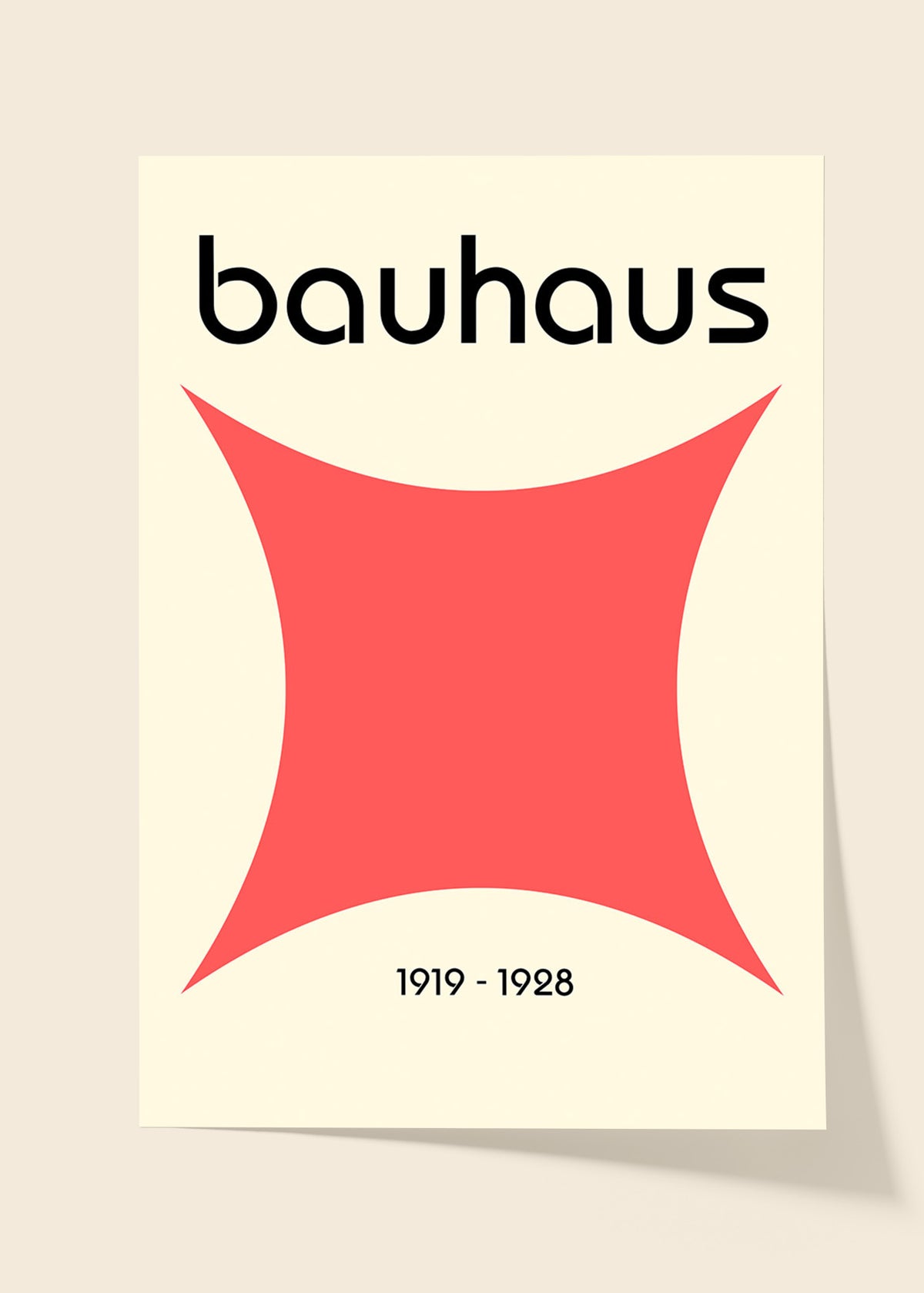 Bauhaus star poster