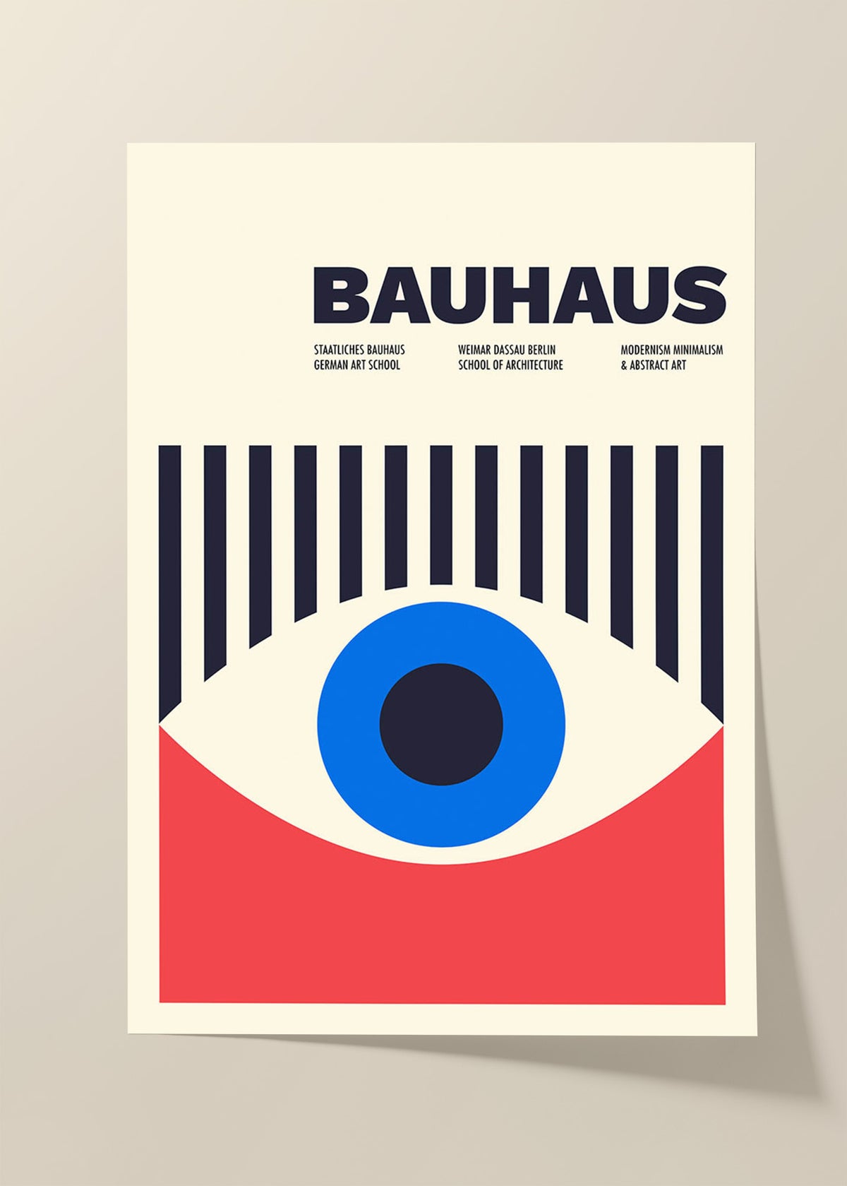 Bauhaus eye poster