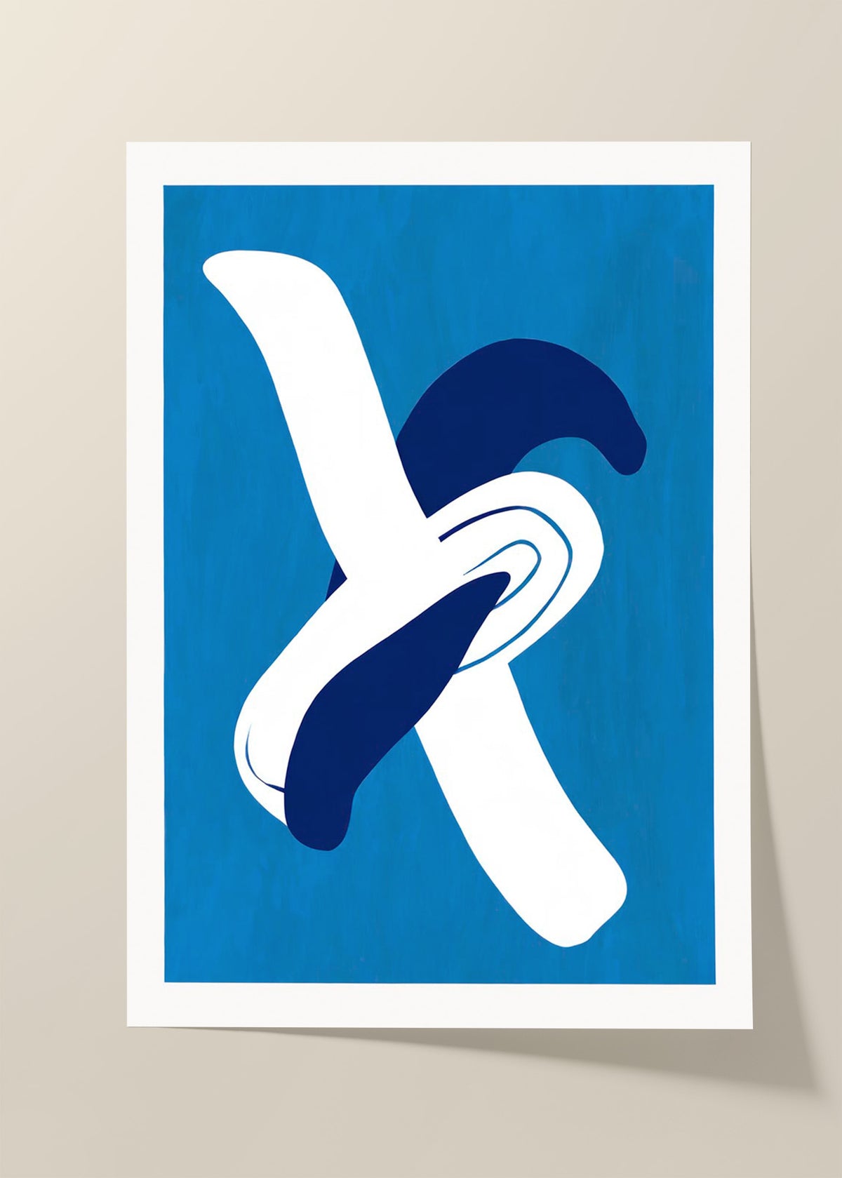 Abstract blue II poster