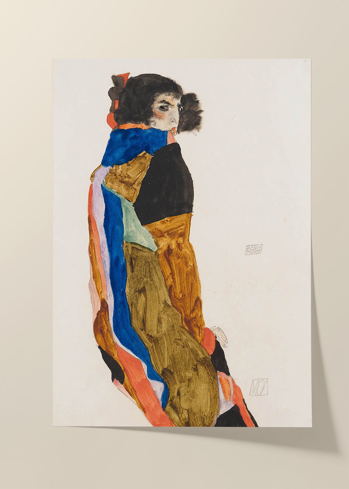 Egon Schiele Moa poster