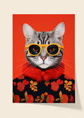 Fashion cat poster