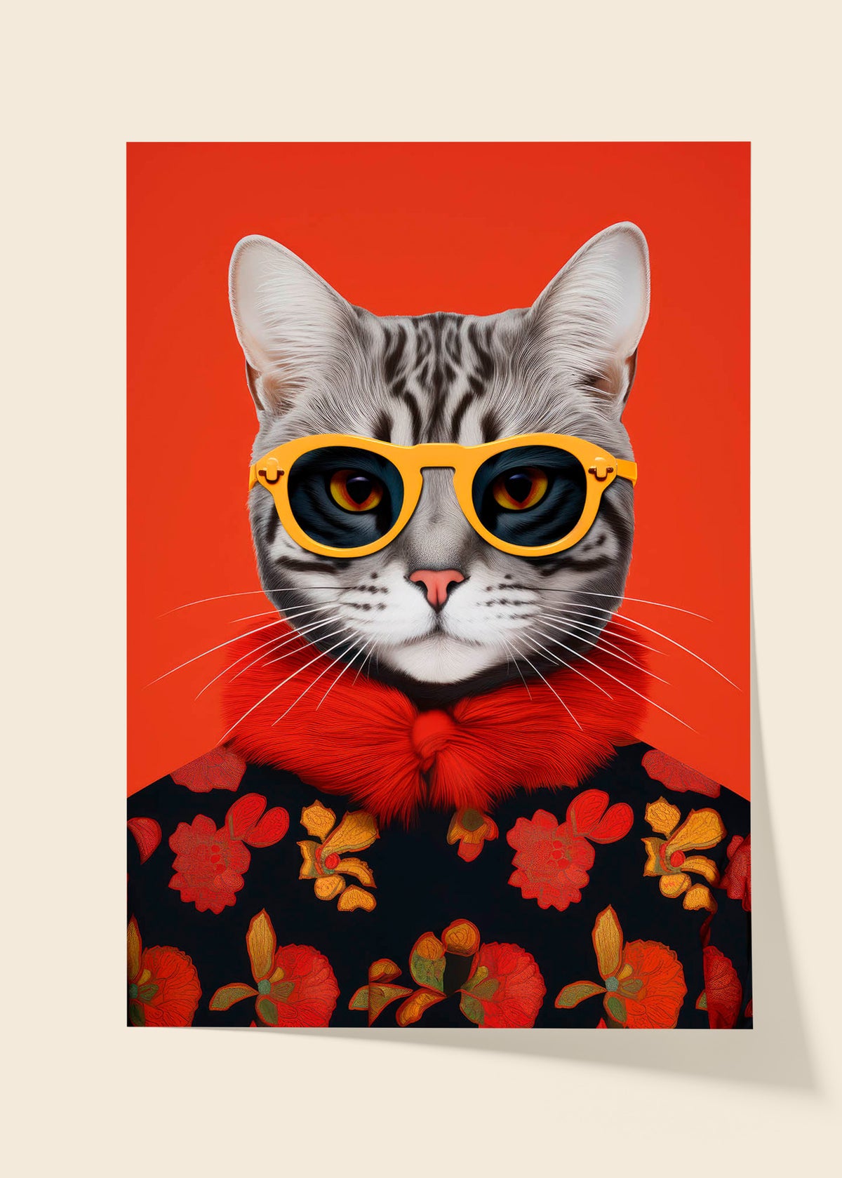 Fashion cat poster