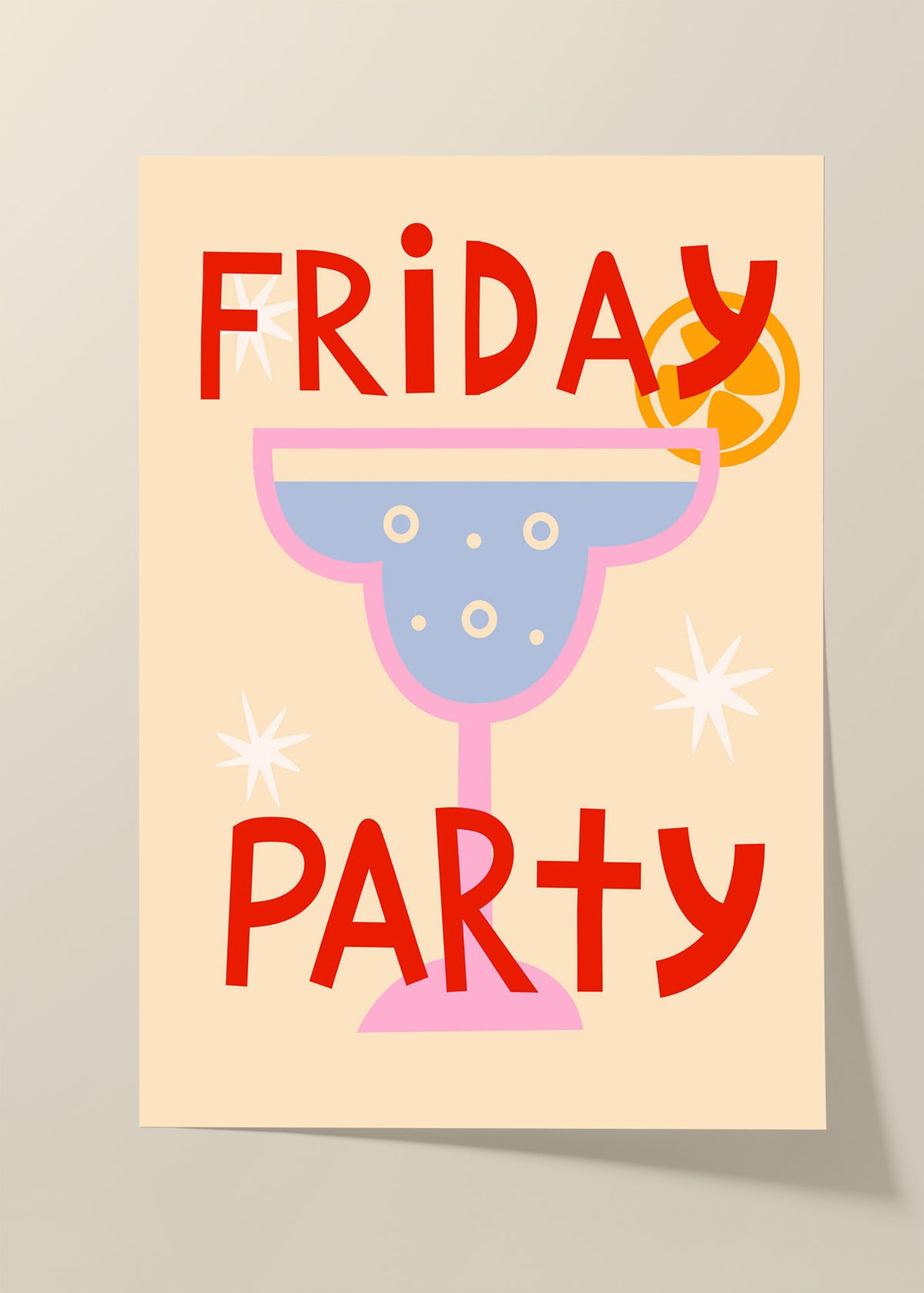 Friday party poster
