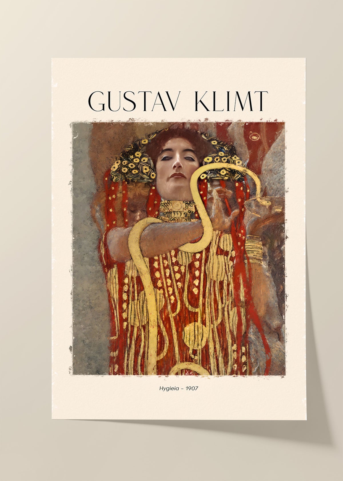 Gustav Klimt Hygieia poster