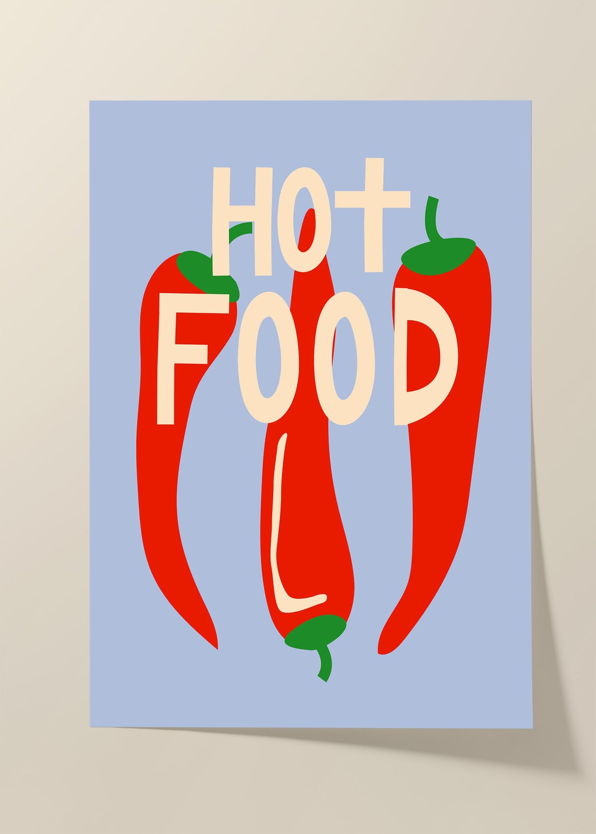 Hot food poster