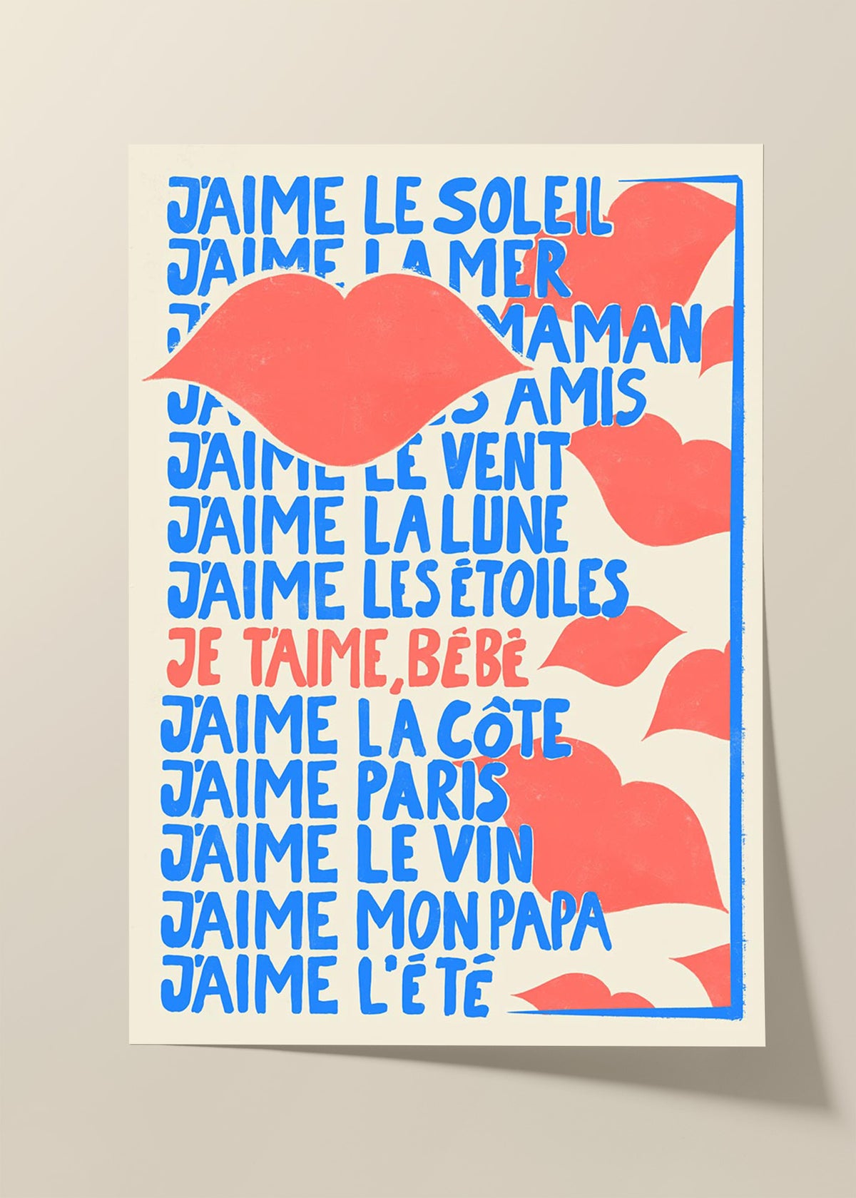 J'aime poster
