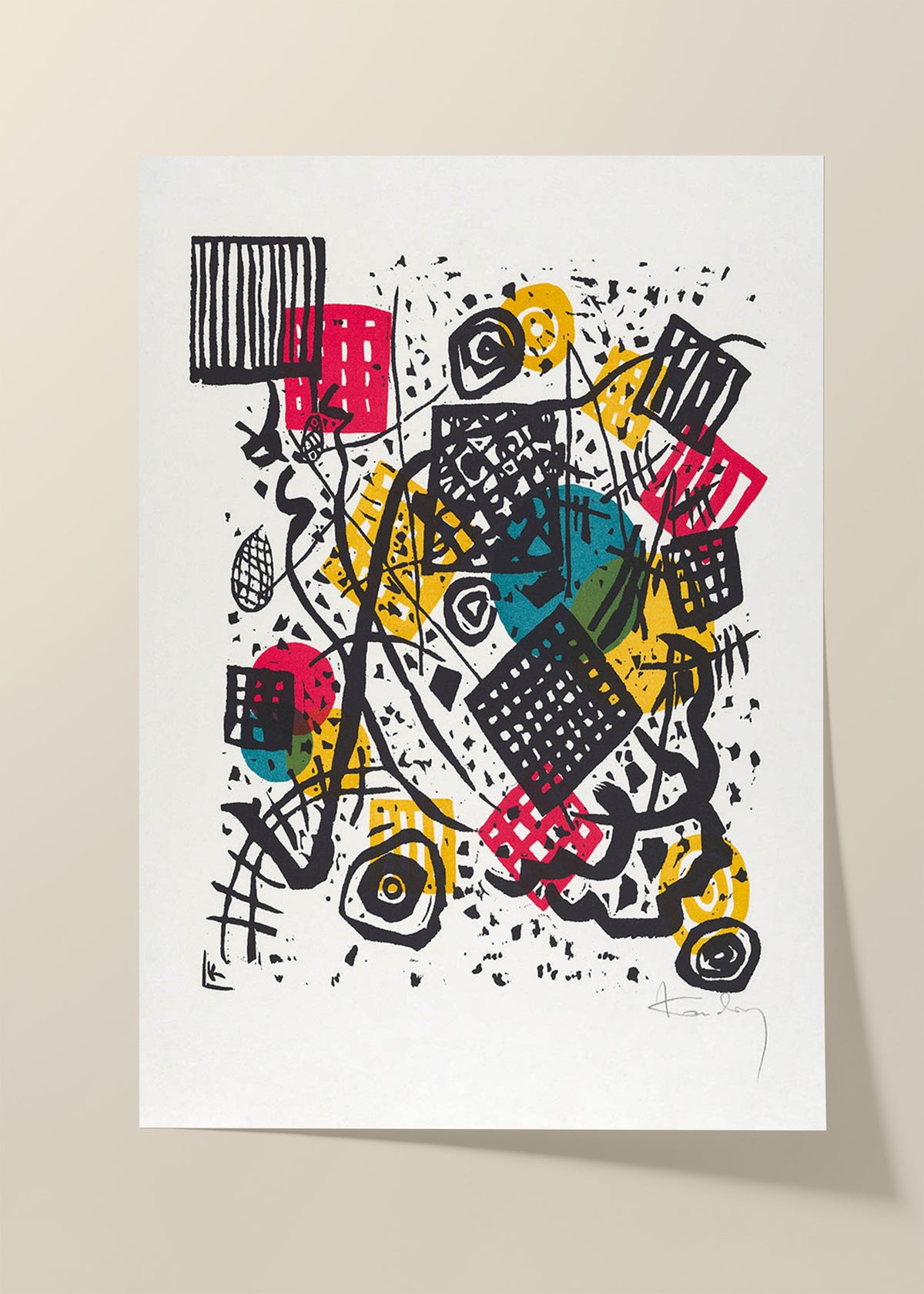 Kandinsky small worlds V poster