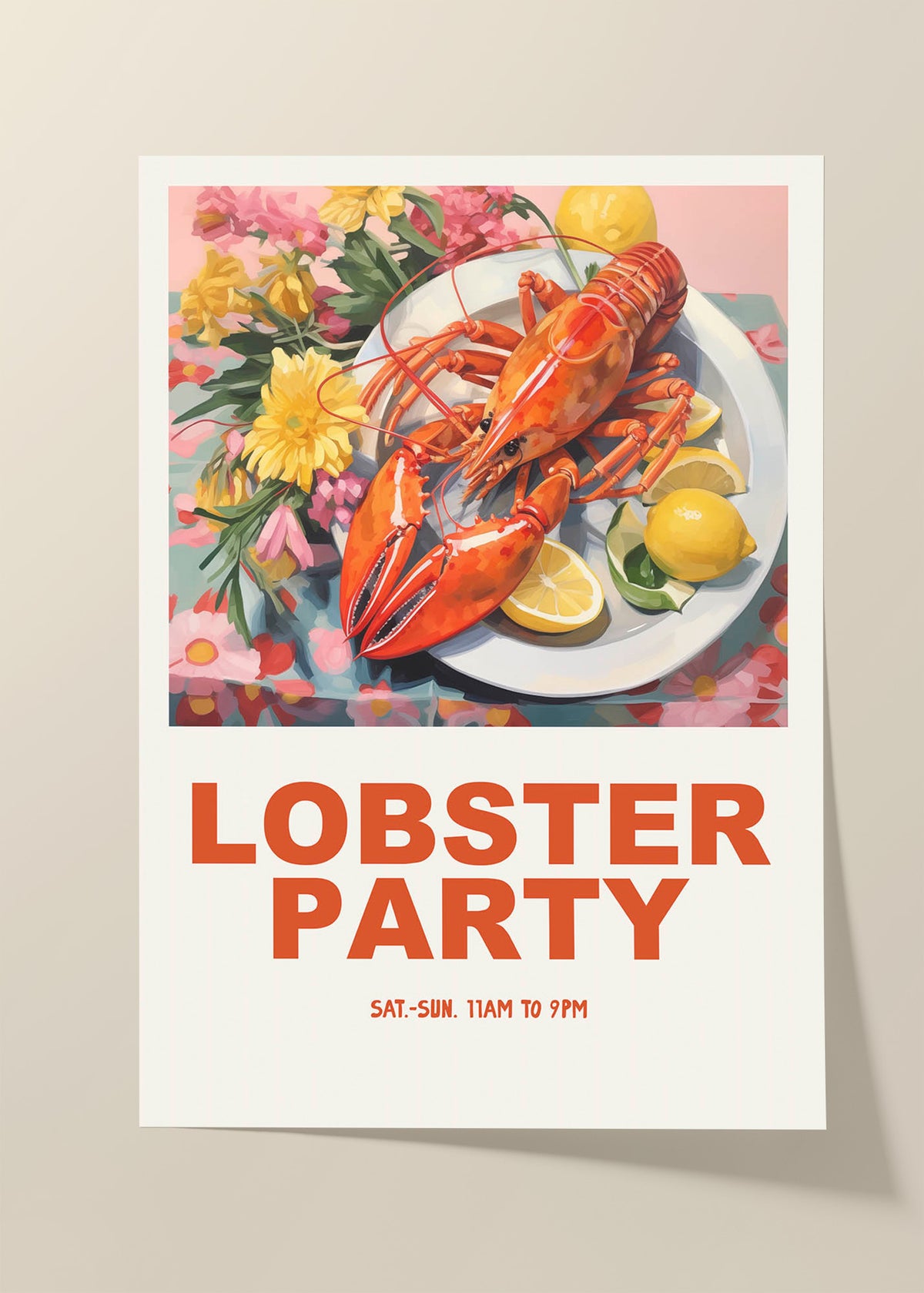 Losbter party poster