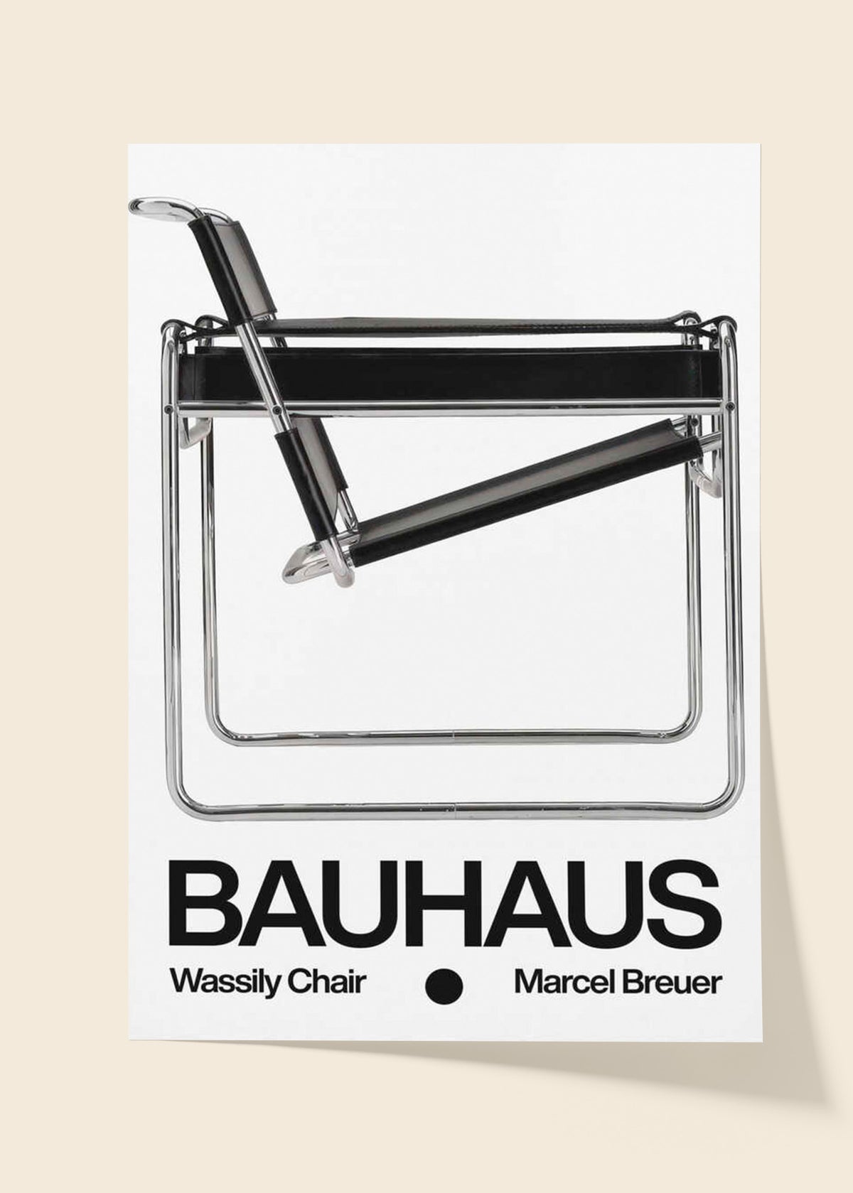 Modern Chrome Chair Poster