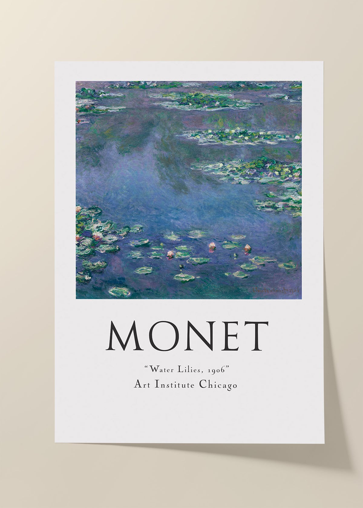 Monet Water Lilies poster