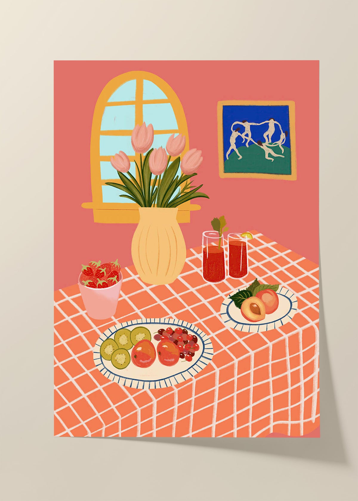 Morning glow poster