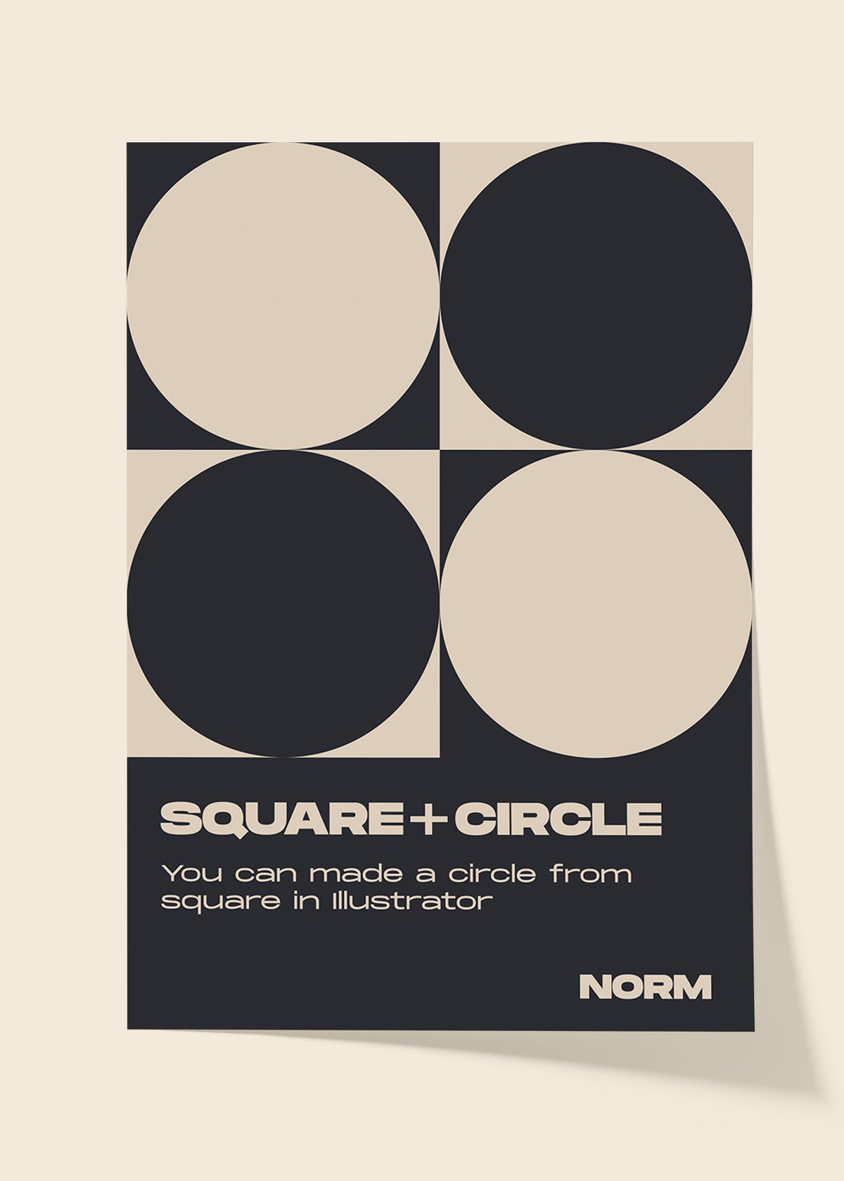 Square + circle poster