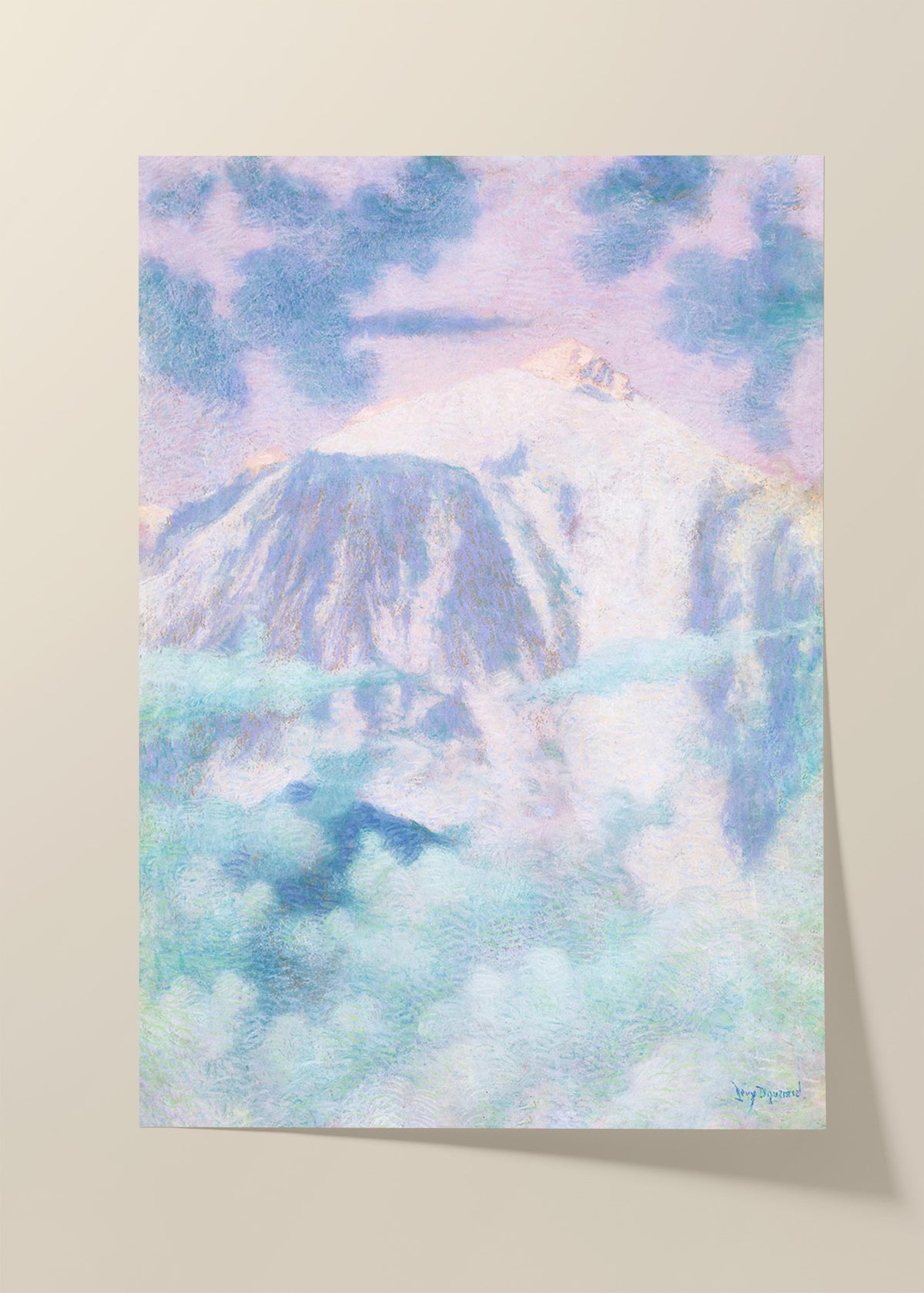 Lucien Lévy-Dhurmer - pastel mountains