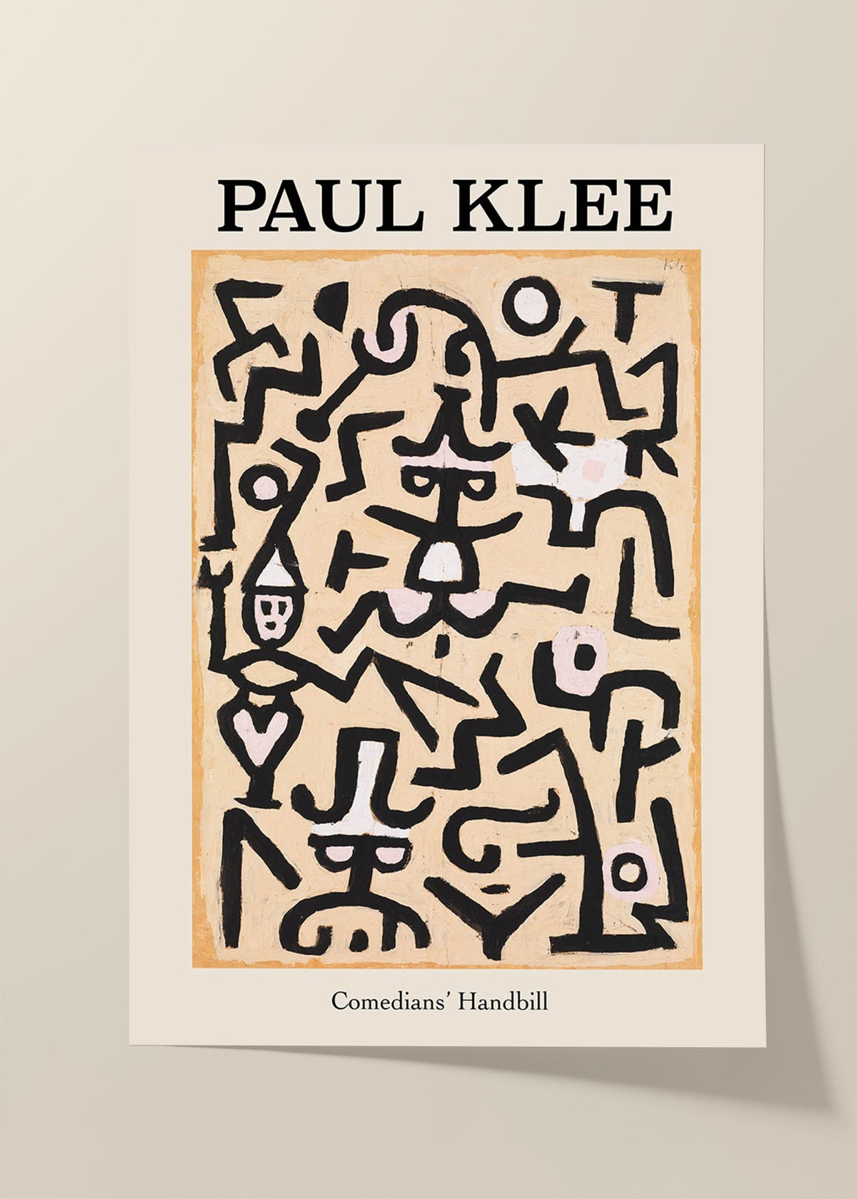 Paul Klee Comedians' Handbill poster