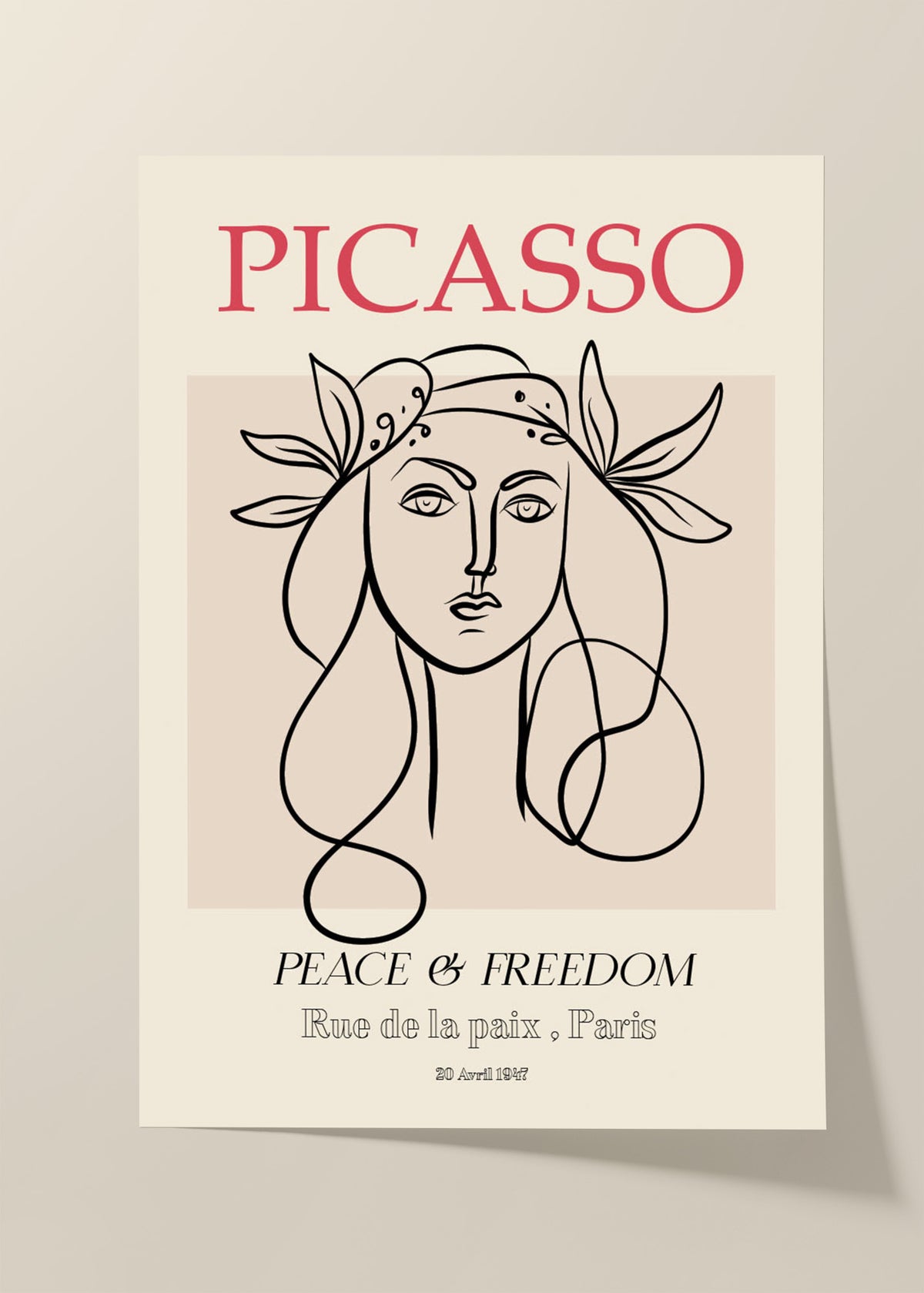 Picasso woman poster