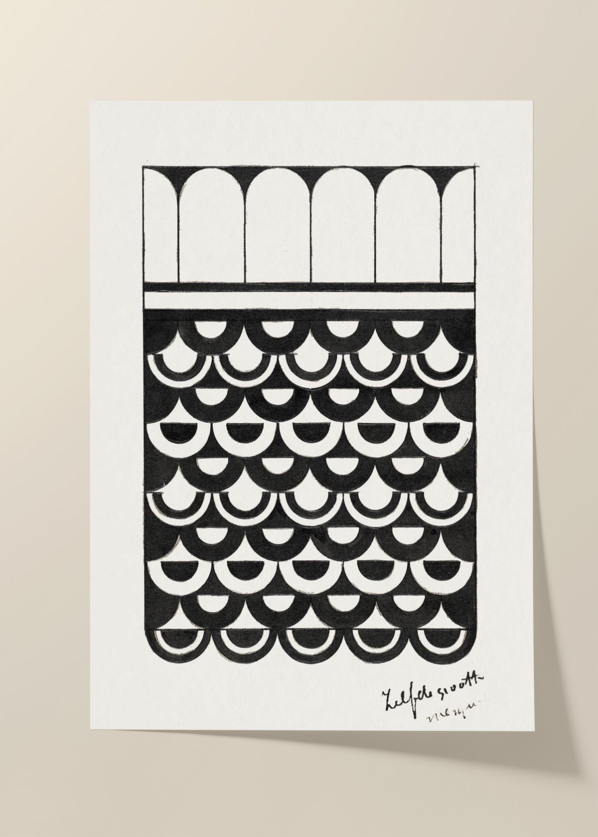 Samuel Jessurun - ornament of scales poster