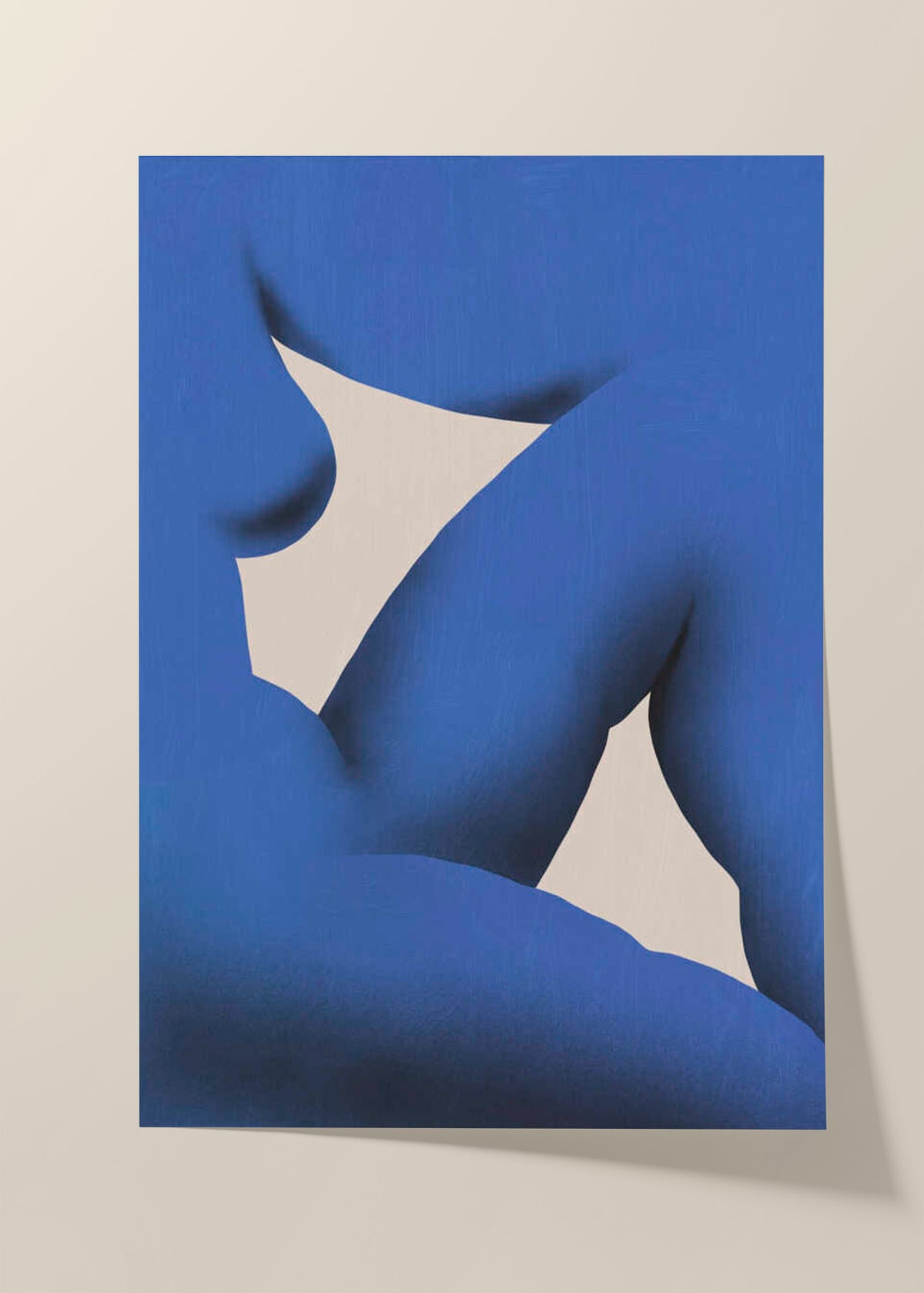 Serene Blue Figure