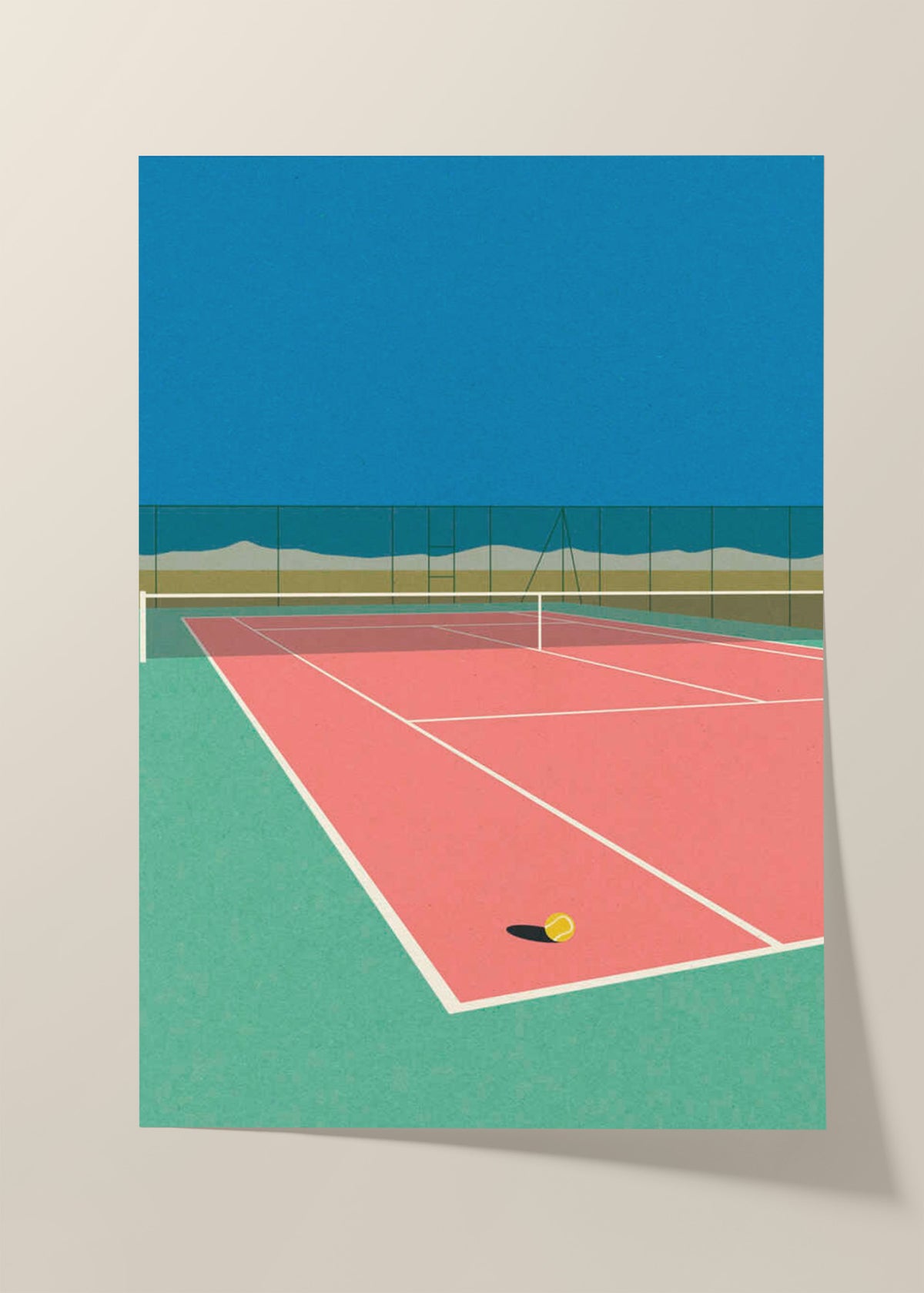 Tennis Court In the Desert