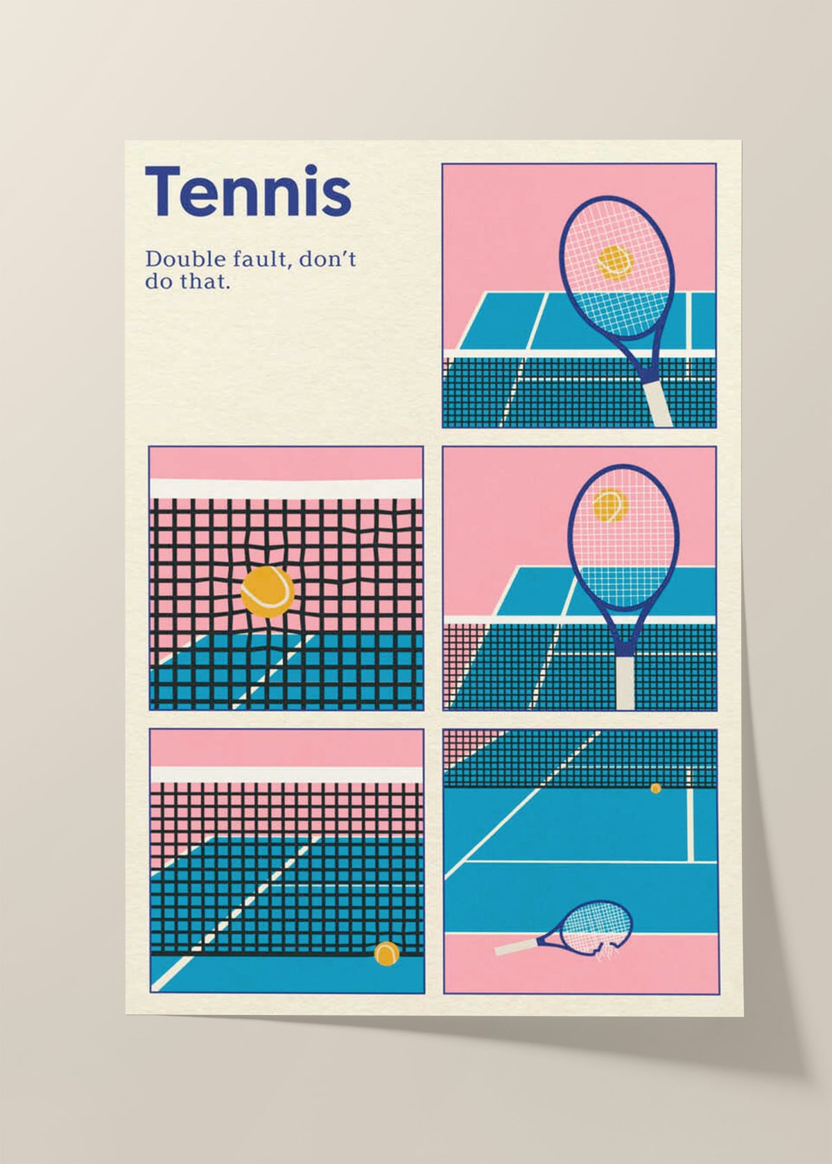 Poster Tennis Double Vault