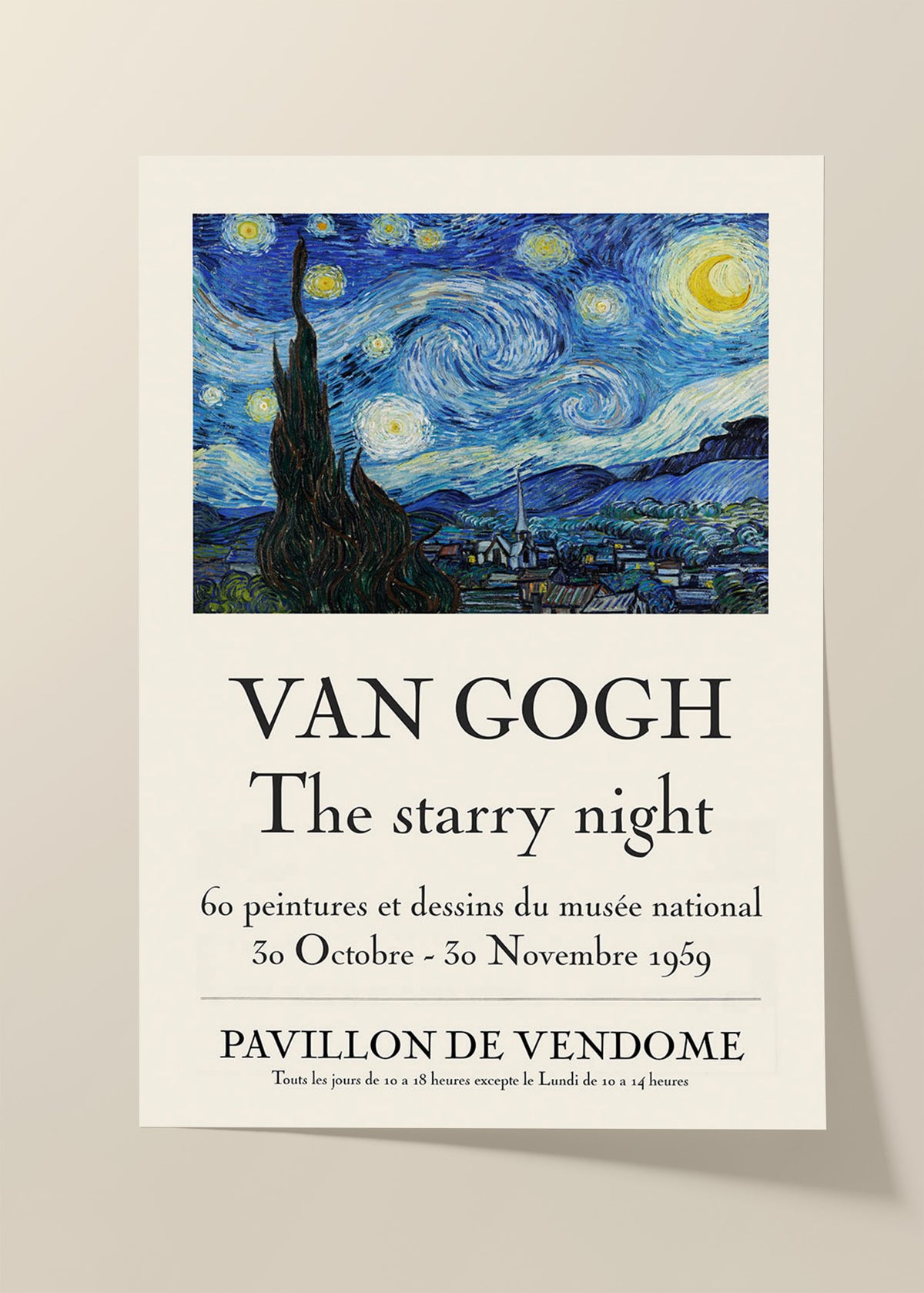 Vincent Van Gogh starry night poster