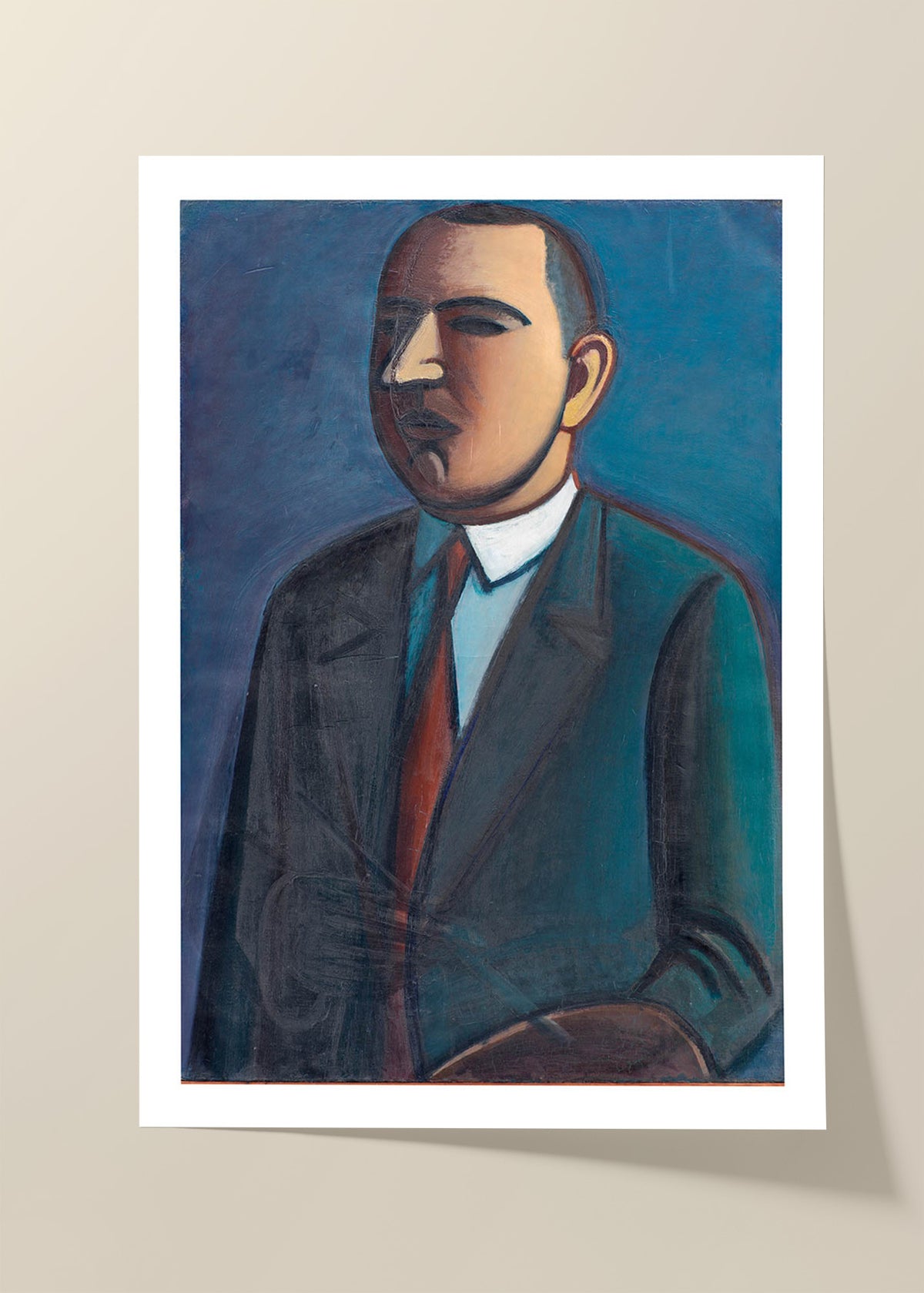 Vilhelm Lundstrom self portrait poster