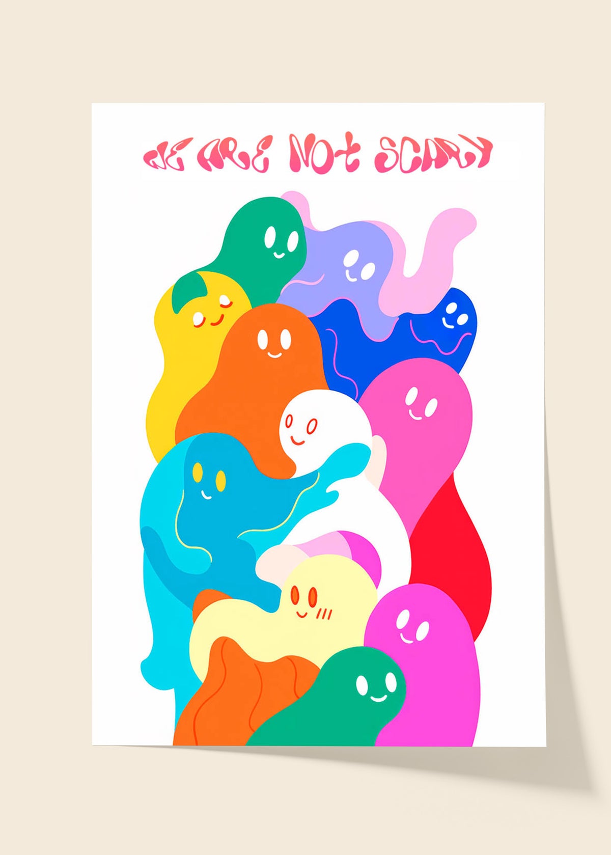 We are not scary ghosts poster