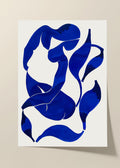 Abstract blue poster